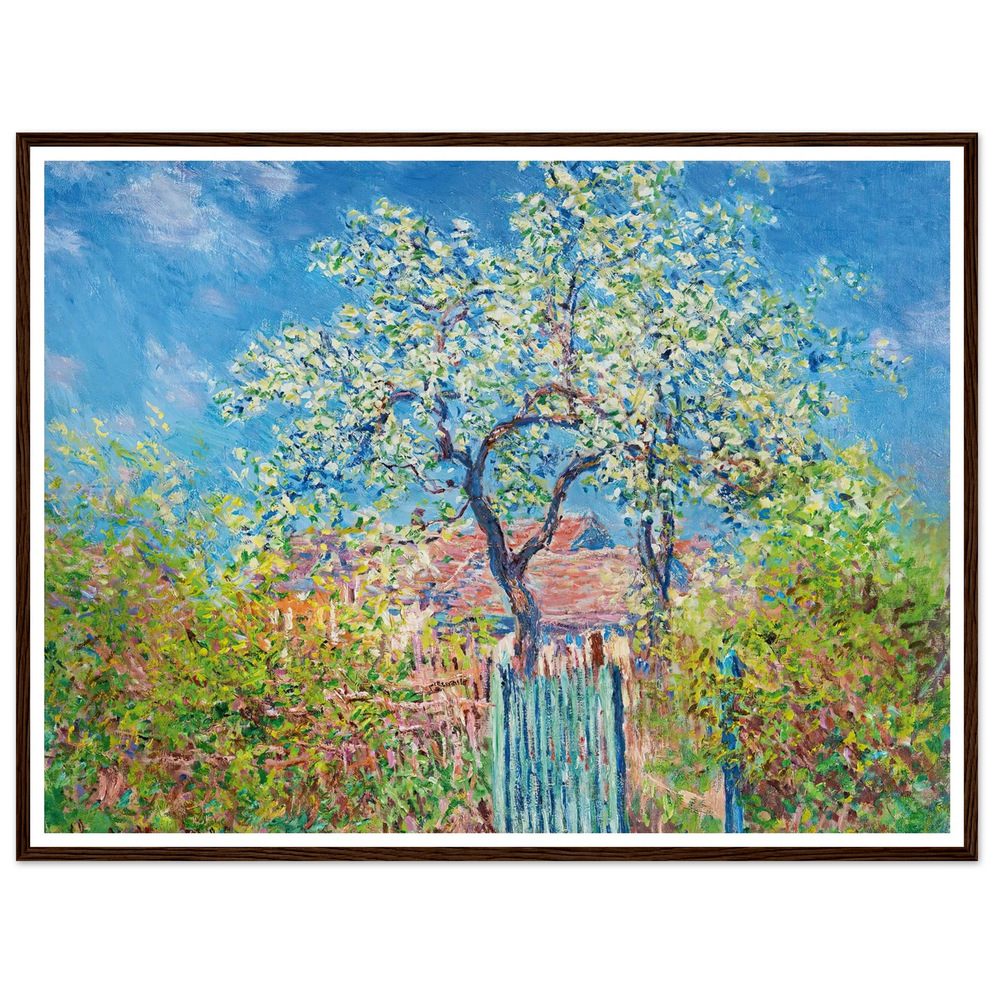 Poirier En Fleurs (1885) Art Print | Claude Monet-Quipham Collections