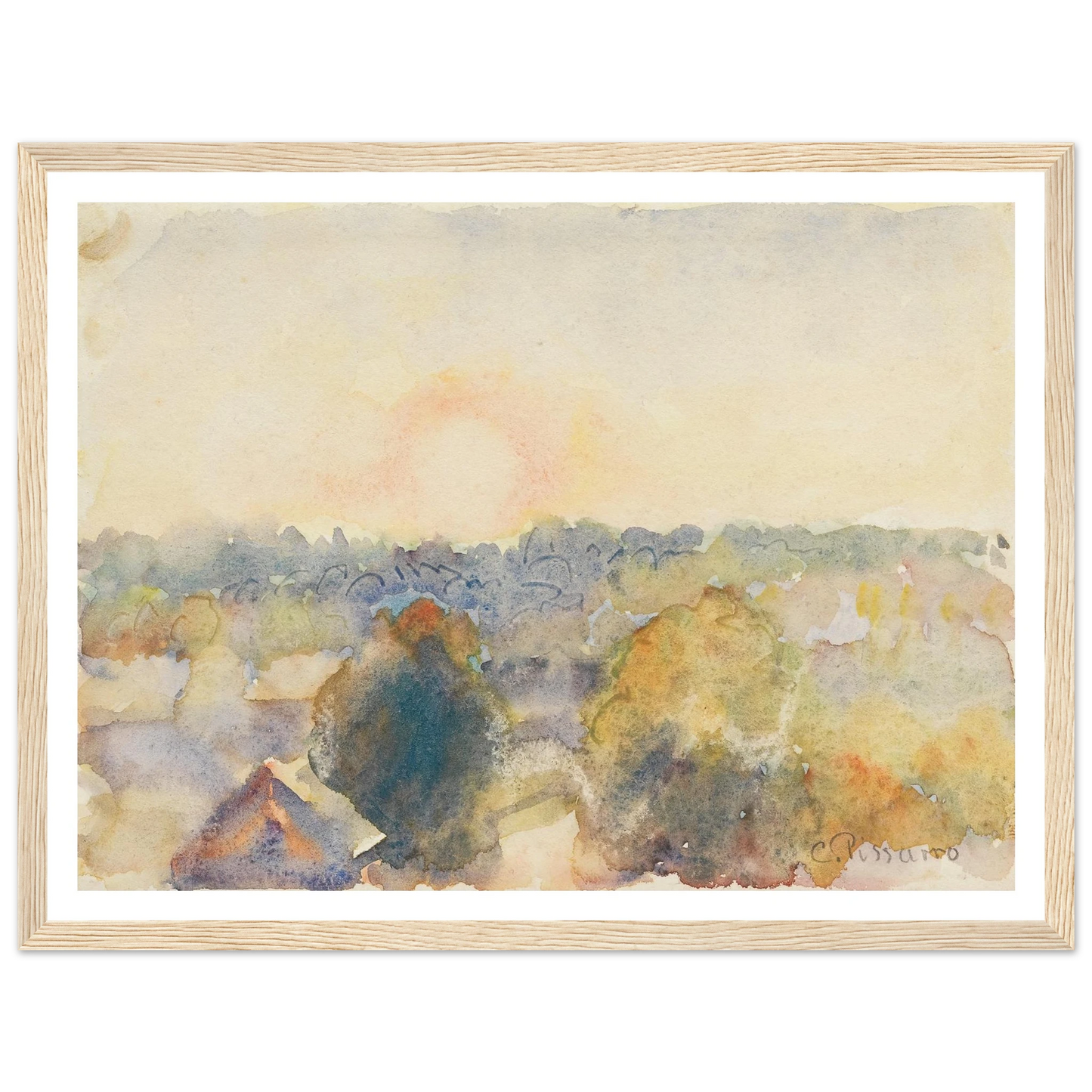 Eragny (1892) Art Print | Camille Pissarro-Quipham Collections