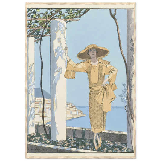 Amalfi. Robe, de Worth (1922) Art Print | George Barbier-Quipham Collections