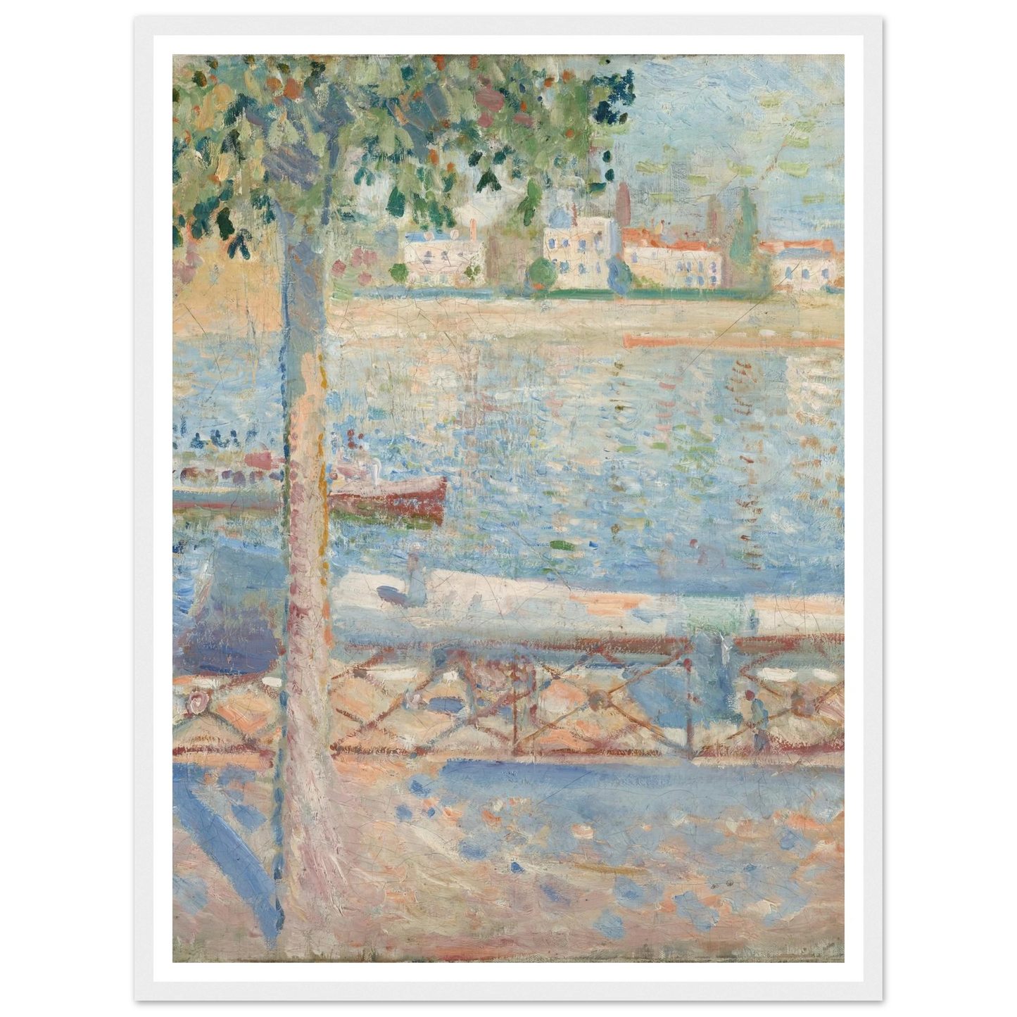 The Seine At Saint-Cloud (1890) Art Print | Edvard Munch-Quipham Collections