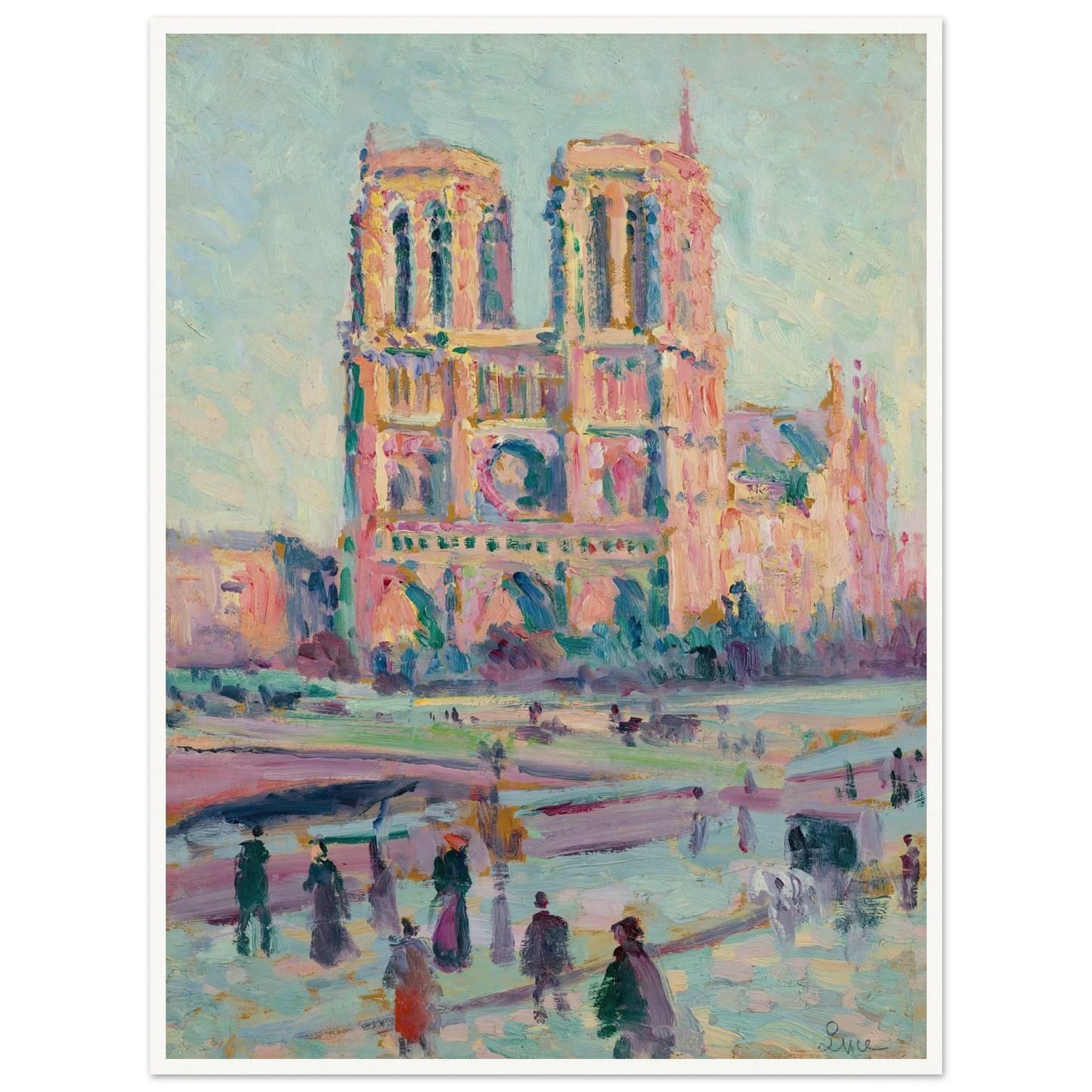 Notre-Dame de Paris (1910) Art Print | Maximilien Luce-Quipham Collections