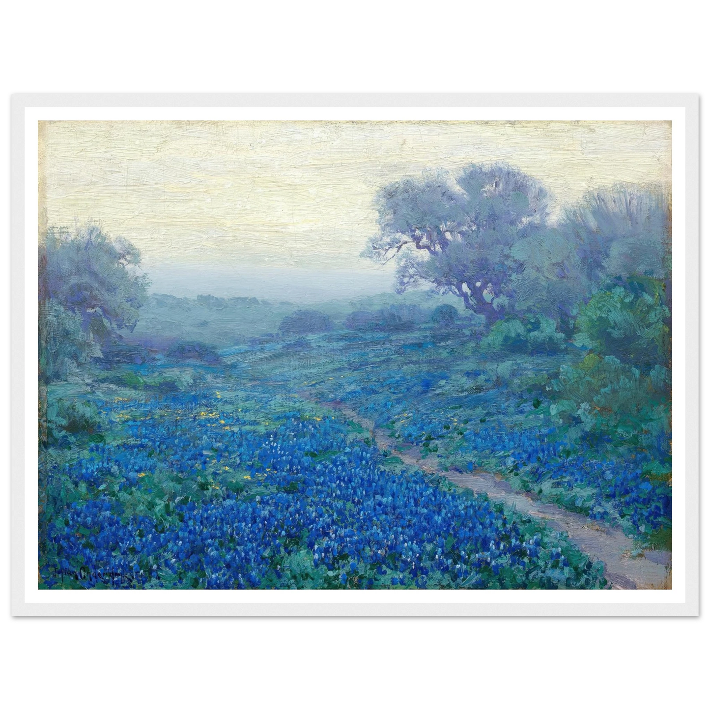 Bluebonnets at Sunrise (1917) Art Print | Julian Onderdonk-Quipham Collections