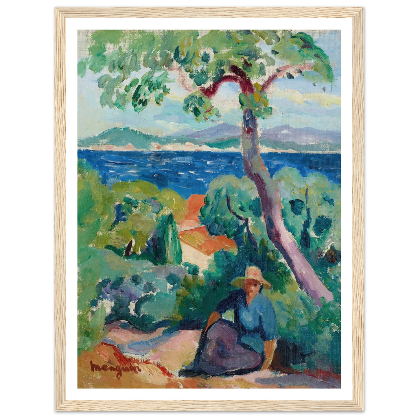 Le Chemin derrière l’Oustalet, Saint-Tropez (1919) Art Print | Henri Manguin-Quipham Collections