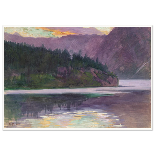 Gebirgssee (1900) Art Print | Carl Moll-Quipham Collections