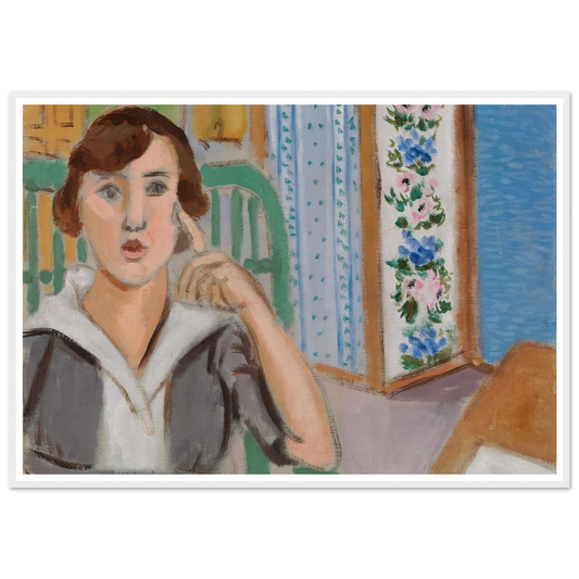 Woman and Screen (La Femme au paravent) (1919) Art Print | Henri Matisse-Quipham Collections