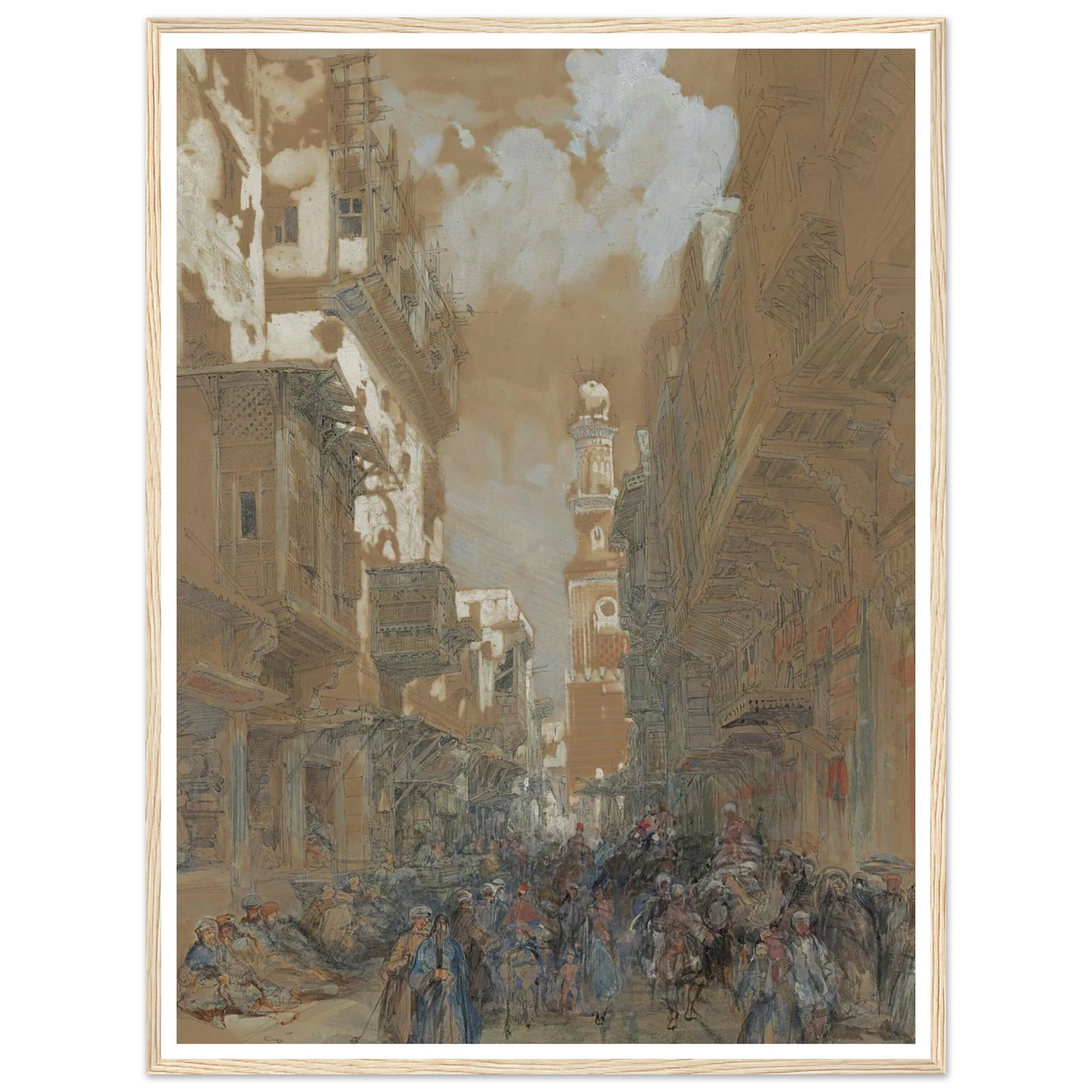 Mosque, El Mooristan, Cairo, Egypt (1838) Art Print | David Roberts-Quipham Collections