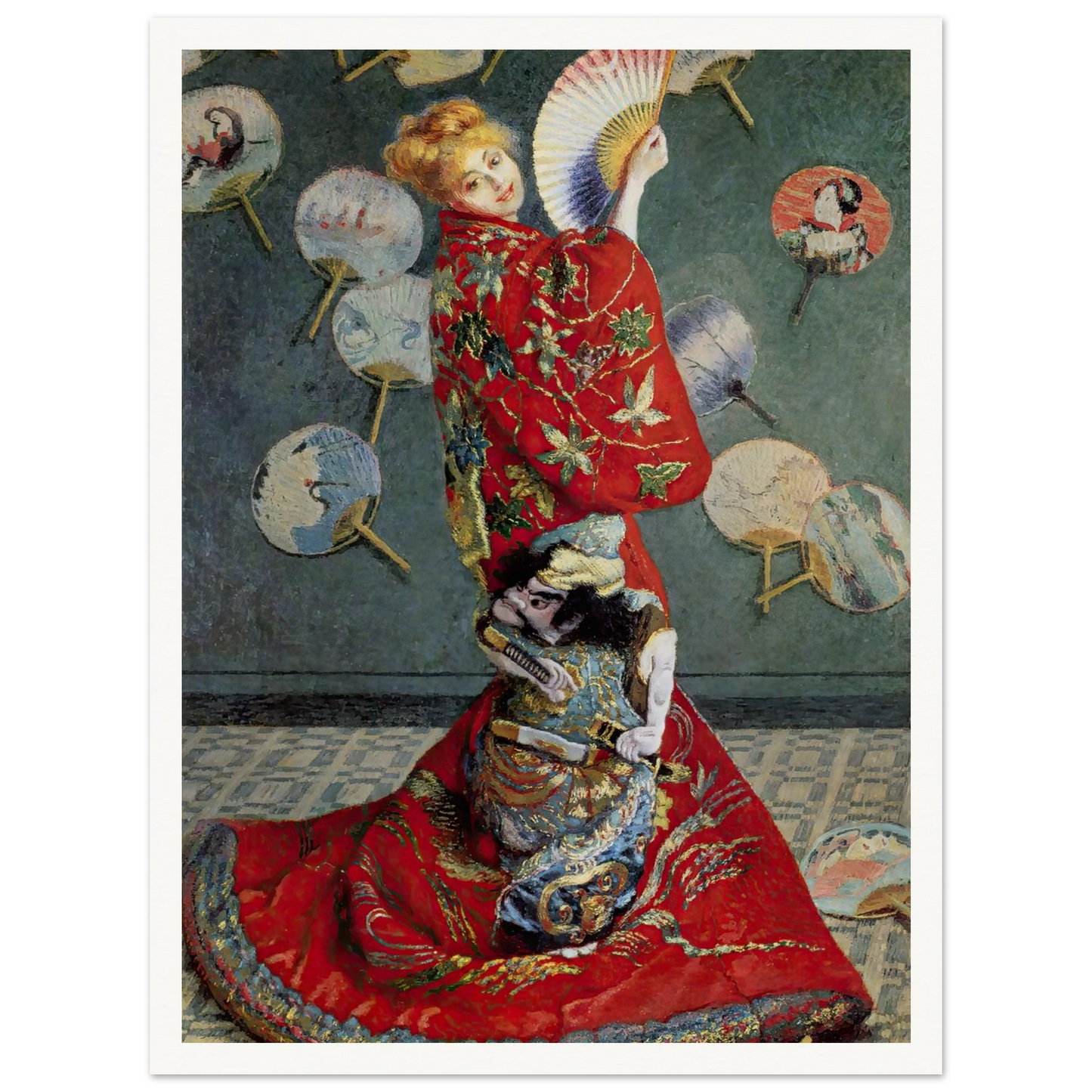 Camille Monet In Japanese Costume (1876) Art Print | Claude Monet-Quipham Collections