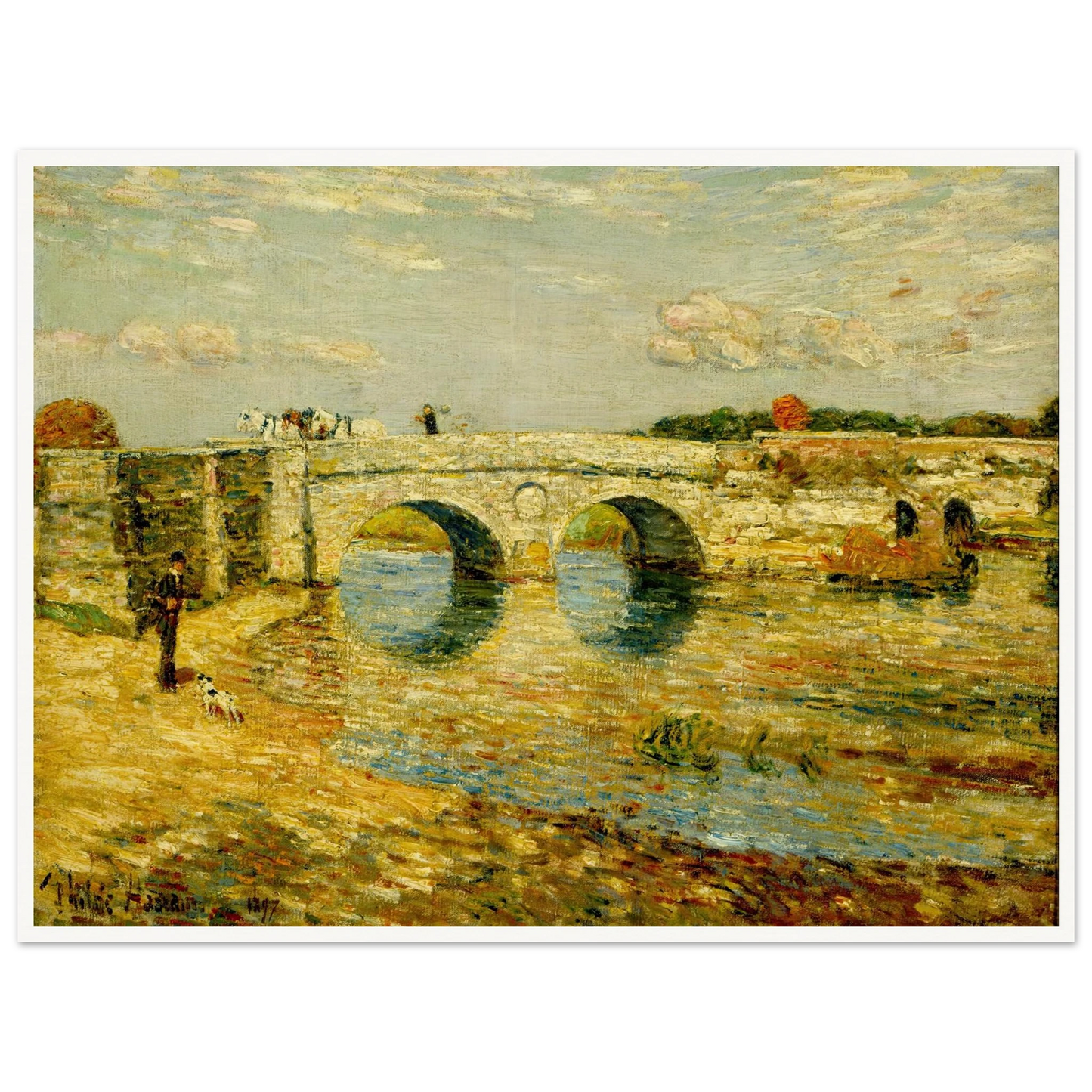 Bridge Over the Stour Art Print | Childe Hassam-Quipham Collections