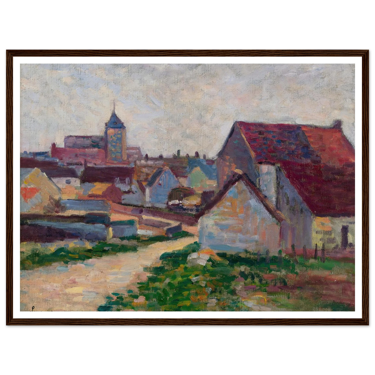 Le Village De Conche-Sur-Condoires (1897) Art Print | Maximilien Luce-Quipham Collections
