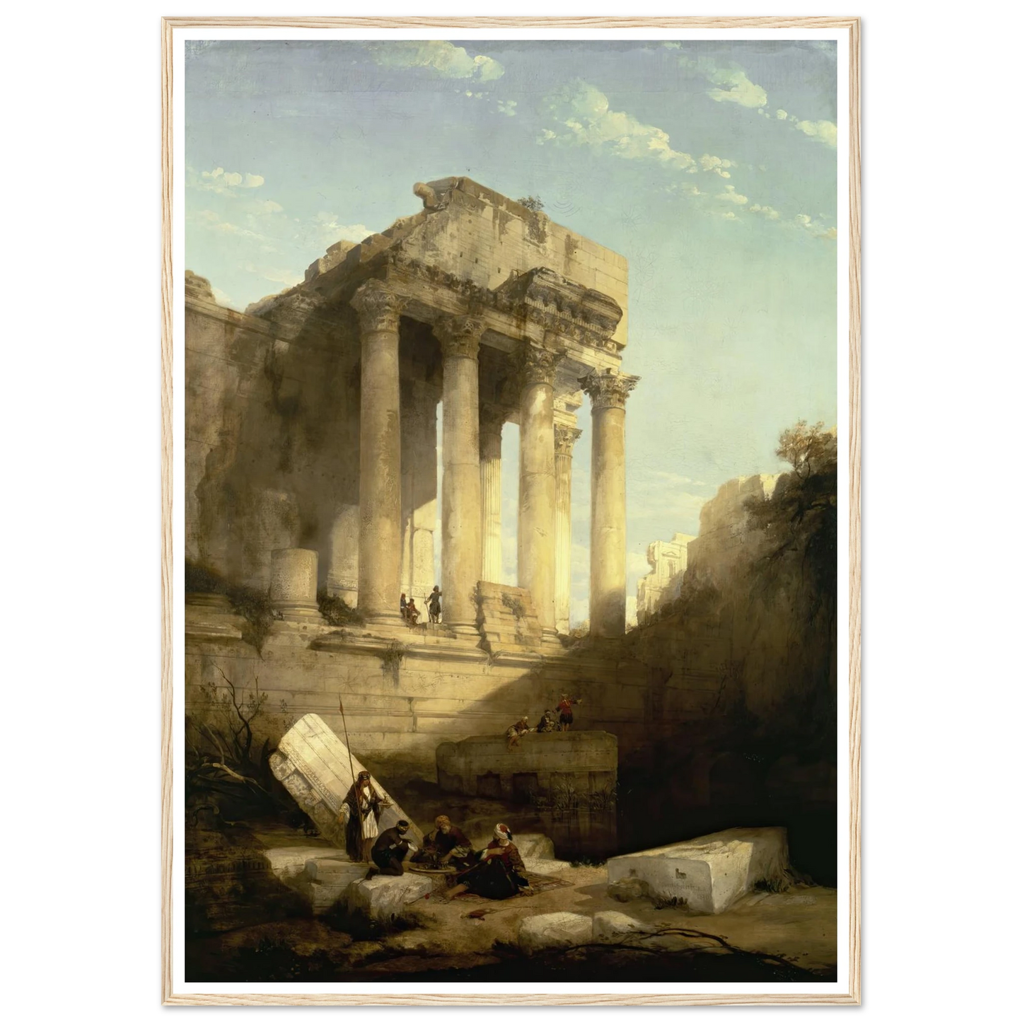 Baalbec,Ruins of the Temple of Bacchus Art Print | David Roberts-Quipham Collections