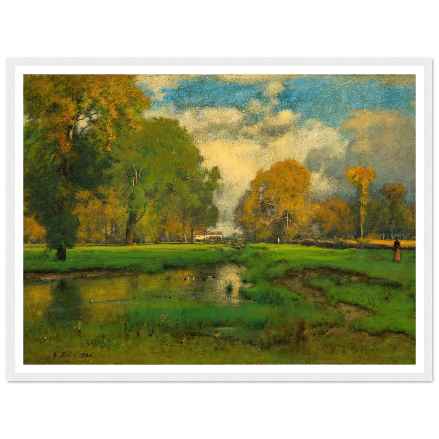 October (1882) Art Print | George Inness-Quipham Collections