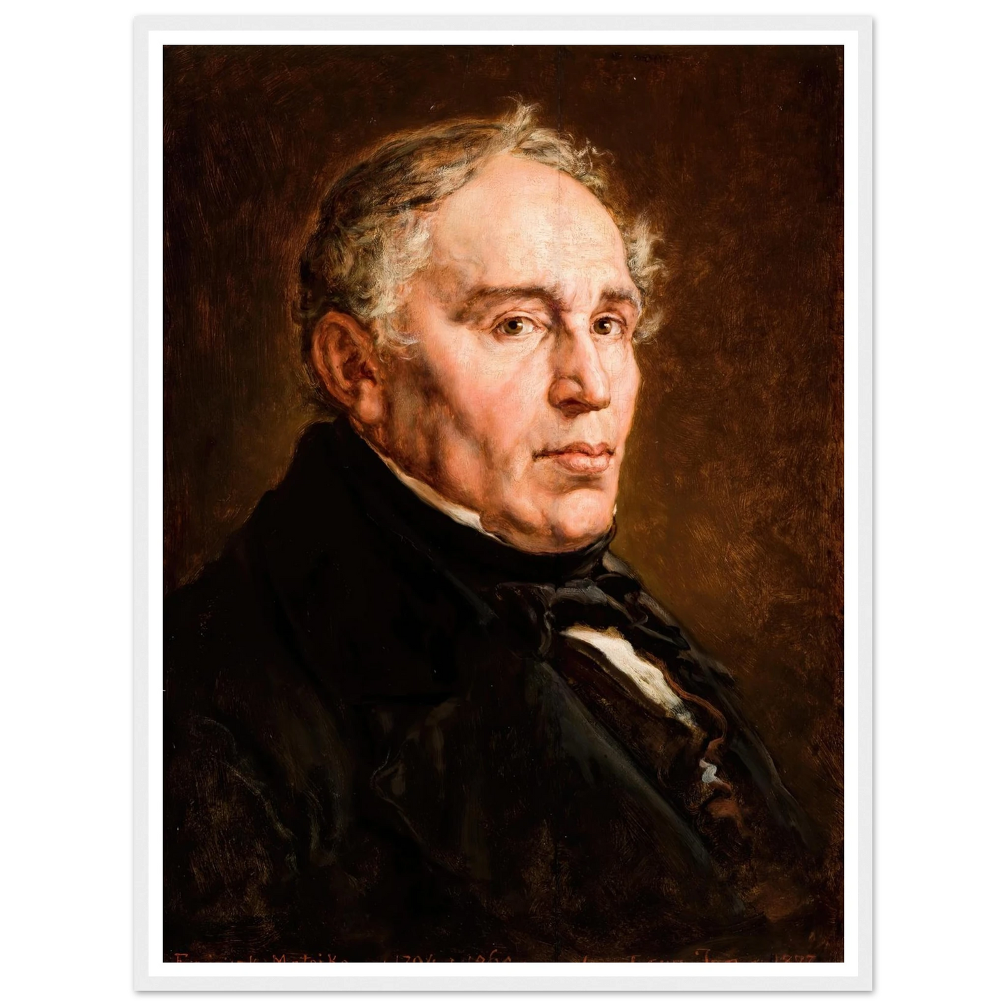 Portrait of Franciszek Matejko, Artist’s Father. (1877) Art Print | Jan Matejko-Quipham Collections