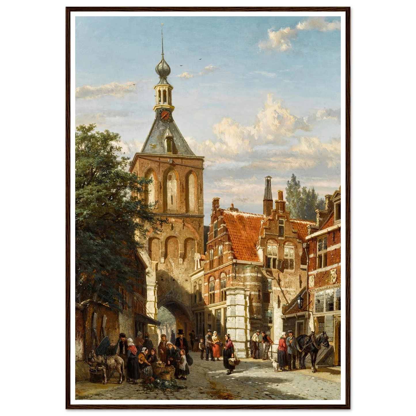 The Binnenpoort, Culemborg (1865) Art Print | Cornelis Springer-Quipham Collections