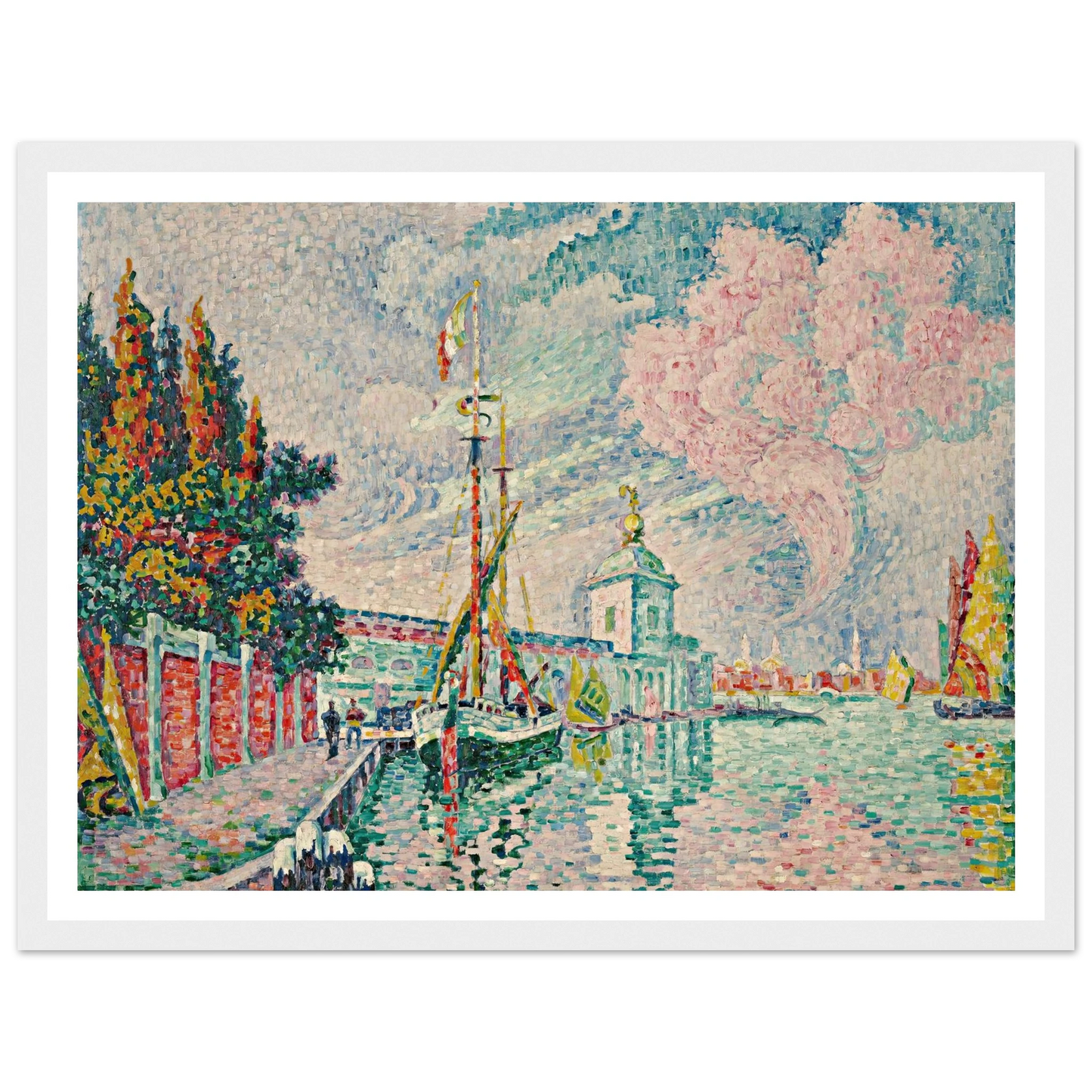 La Dogana, Venise (1923) Art Print | Paul Signac-Quipham Collections