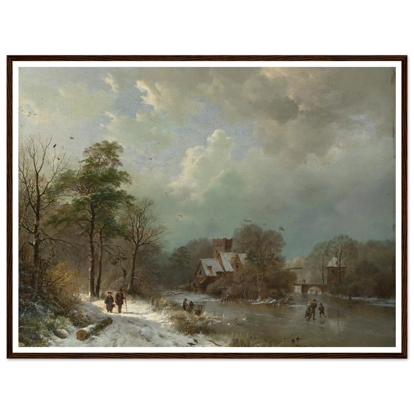 Winter Landscape, Holland (1833) Art Print | Barend Cornelis Koekkoek-Quipham Collections