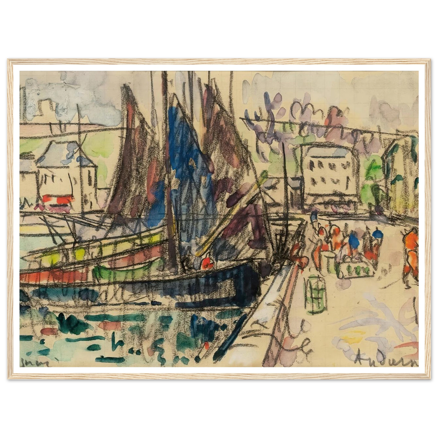 Audierne (1927) Art Print | Paul Signac-Quipham Collections