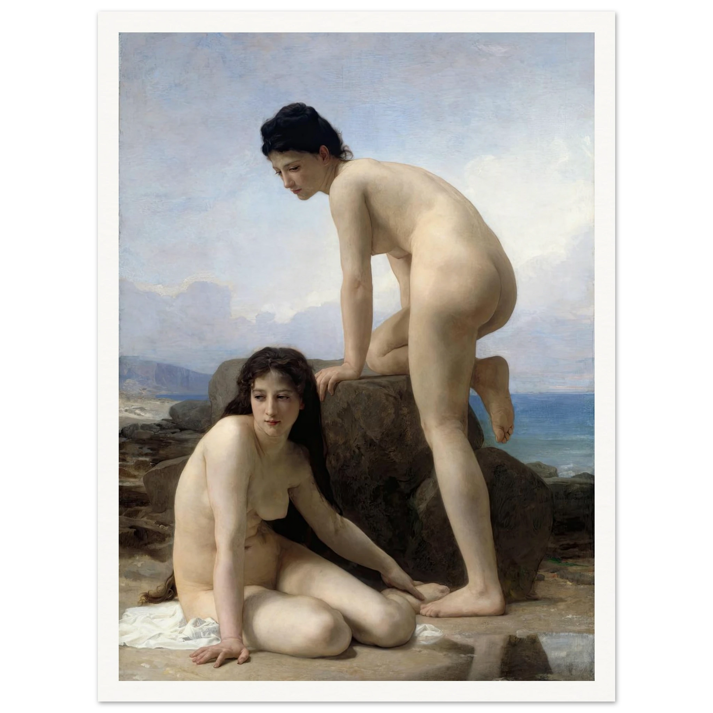 The Bathers (1884) Art Print | William Bouguereau-Quipham Collections