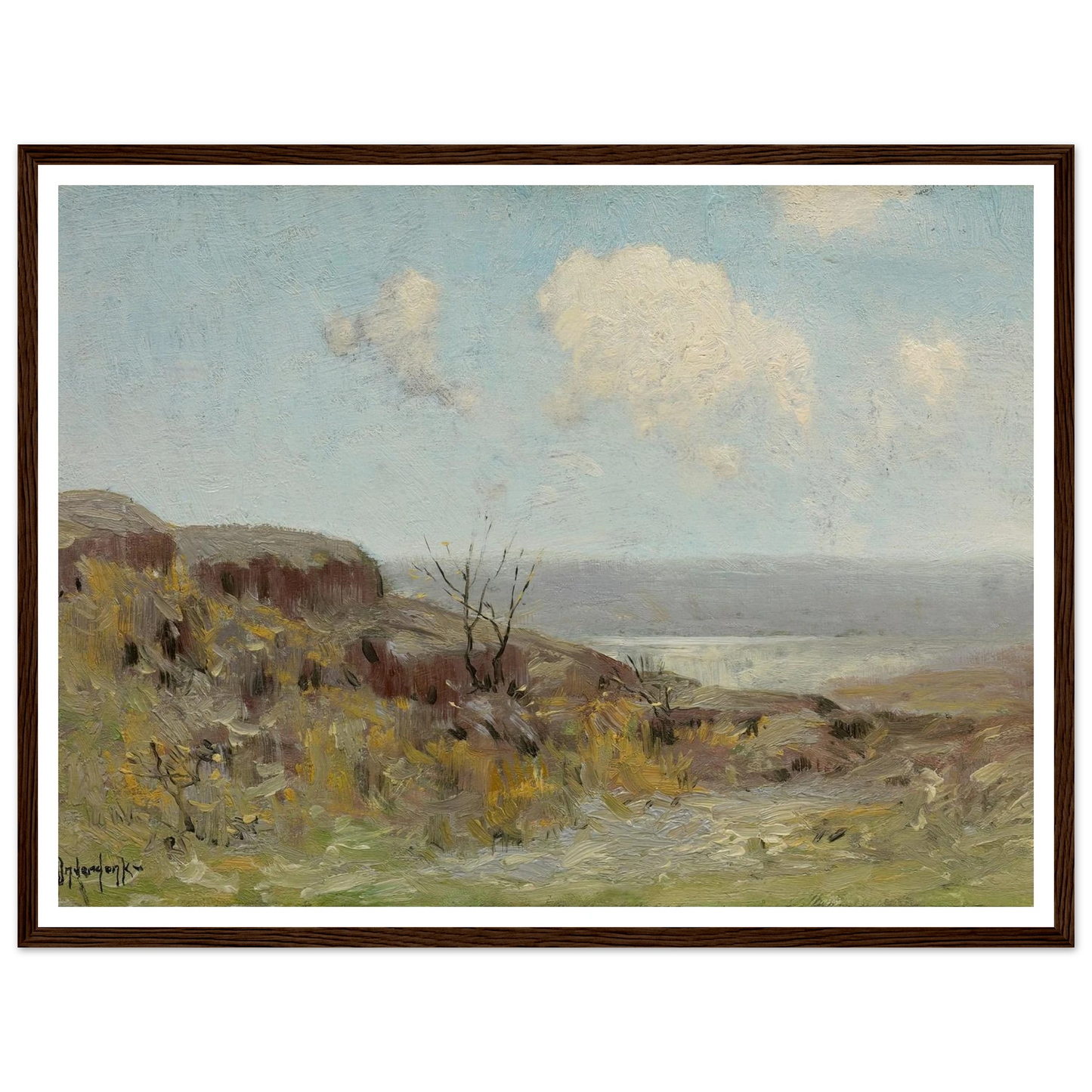 Rocky hillside quiet pool (1908) Art Print | Julian Onderdonk-Quipham Collections