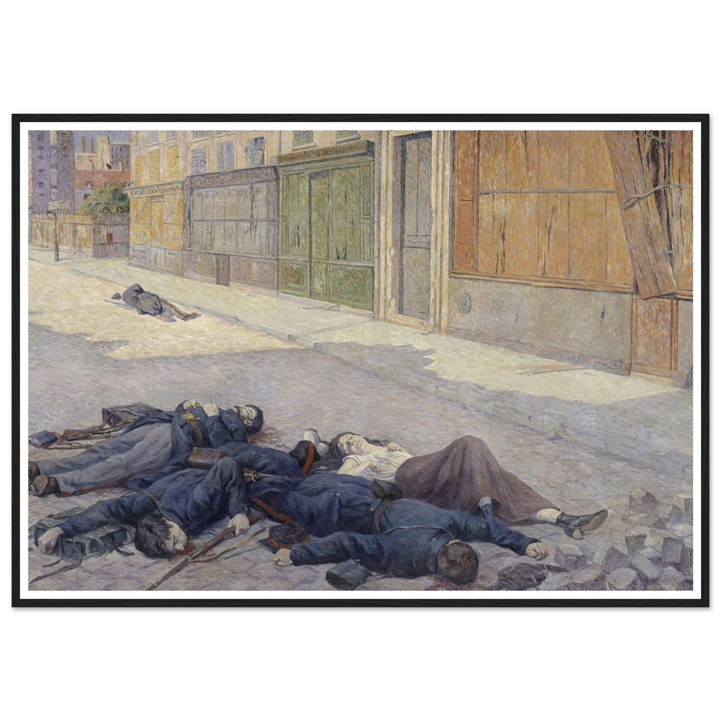 A Street in Paris in May 1871 (between 1903 and 1906) Art Print | Maximilien Luce-Quipham Collections