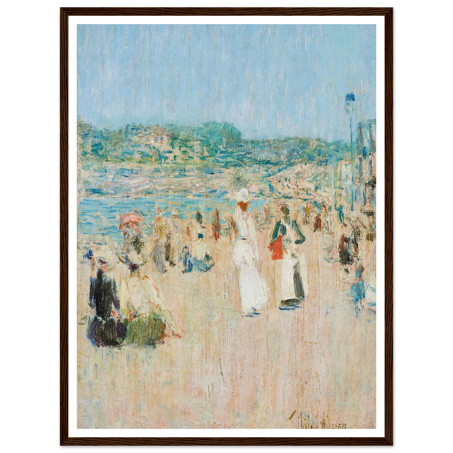 Beach at Newport (1901) Art Print | Childe Hassam-Quipham Collections