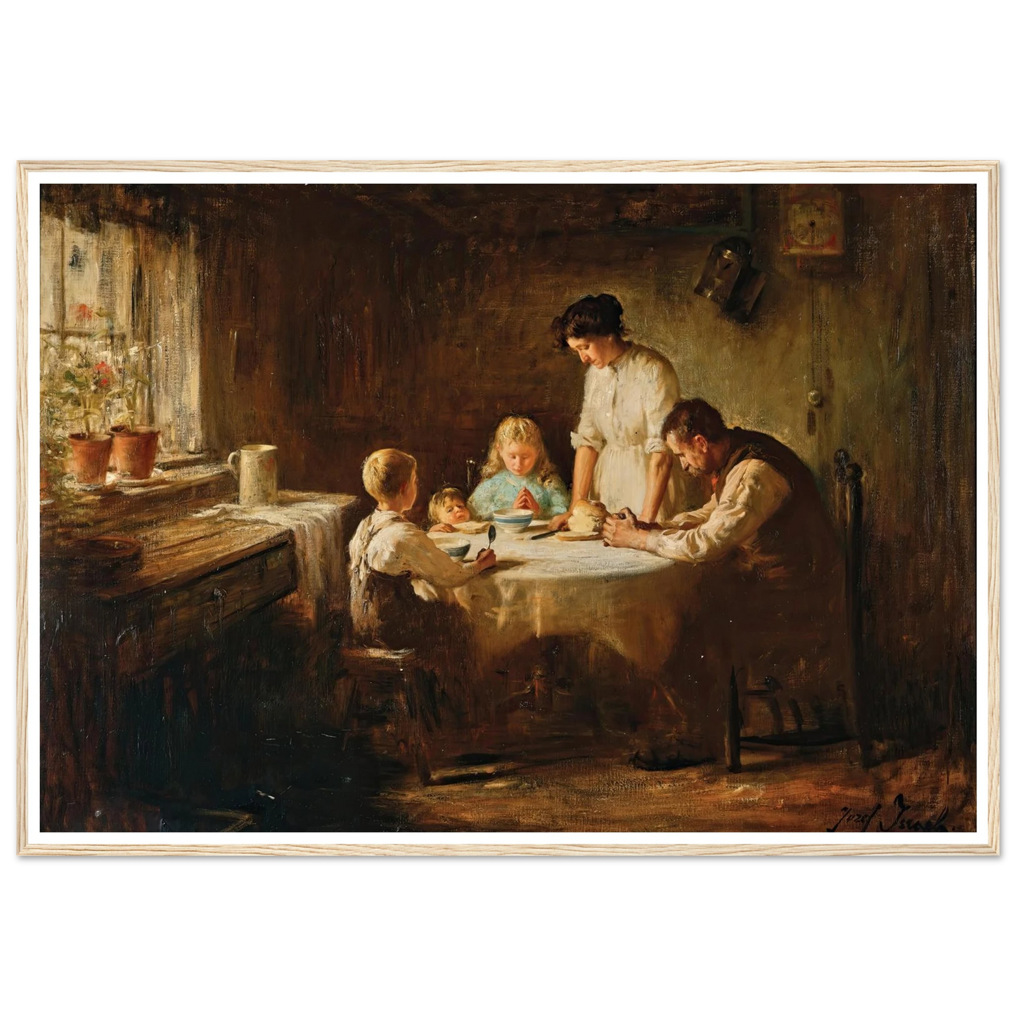 Blessing the Table Art Print | Jozef Israels-Quipham Collections