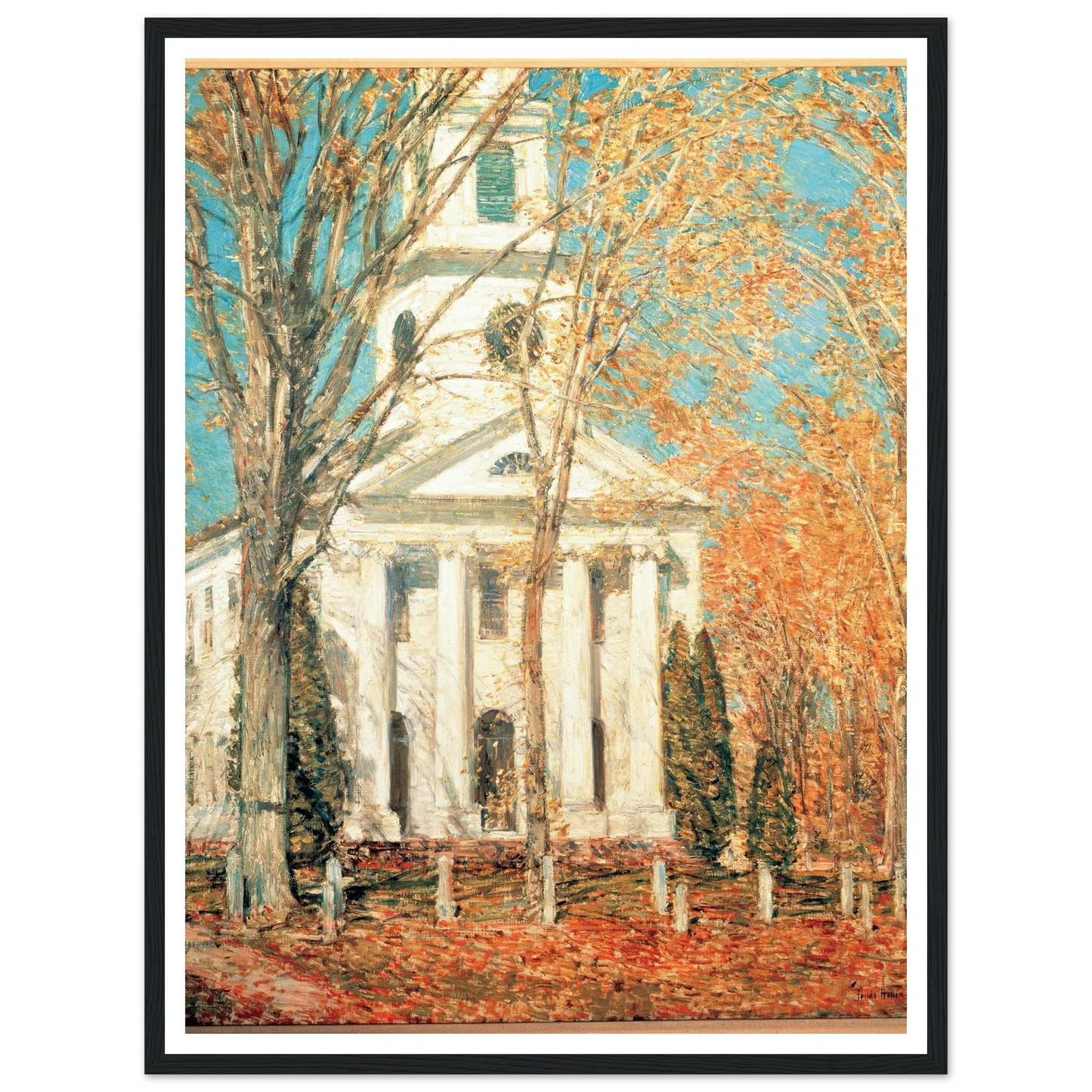 Church at Old Lyme, Connecticut (1905) Art Print | Childe Hassam-Quipham Collections