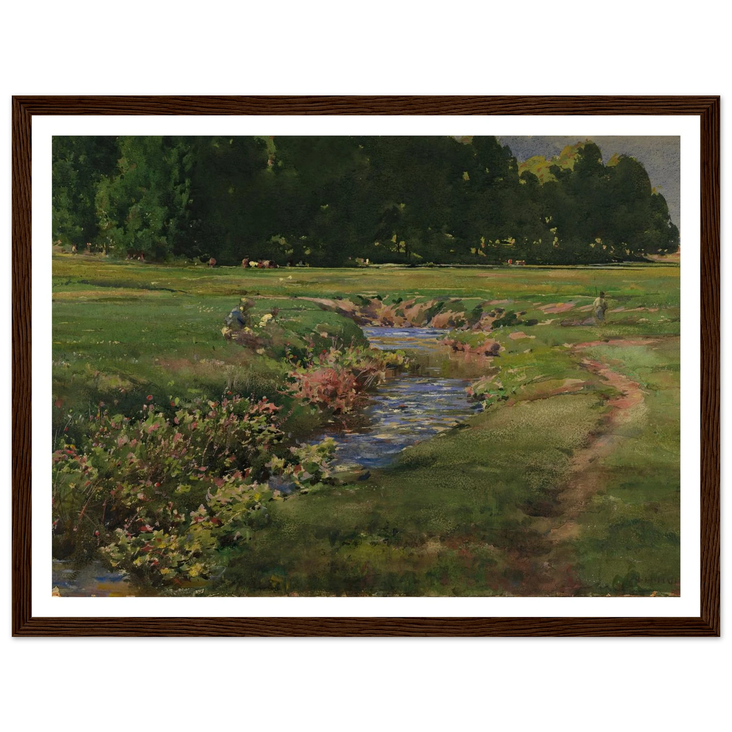 The Babbling Brook Art Print | William Henry Holmes-Quipham Collections
