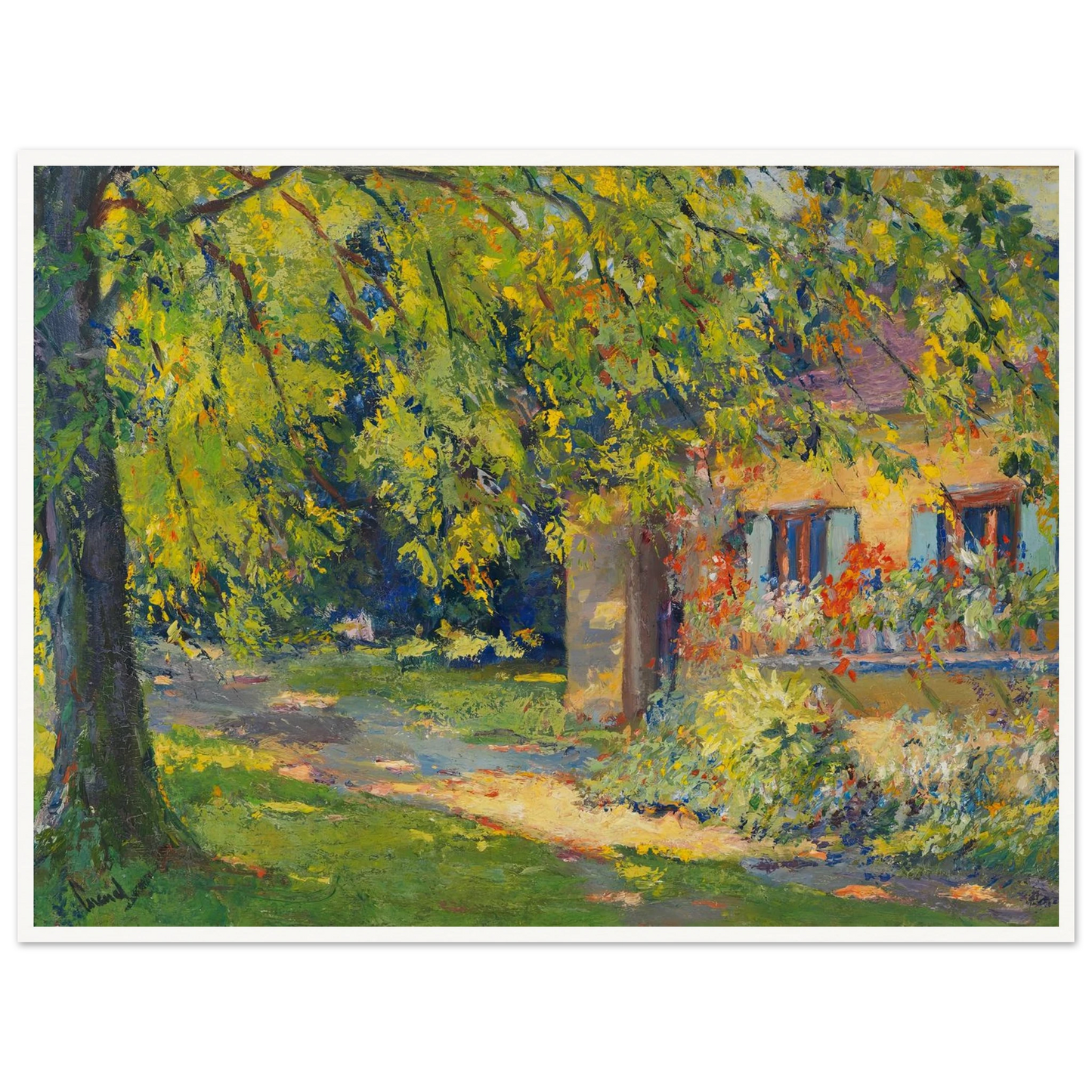 Frühlingsgarten in Starnberg (1920) Art Print | Edward Cucue-Quipham Collections