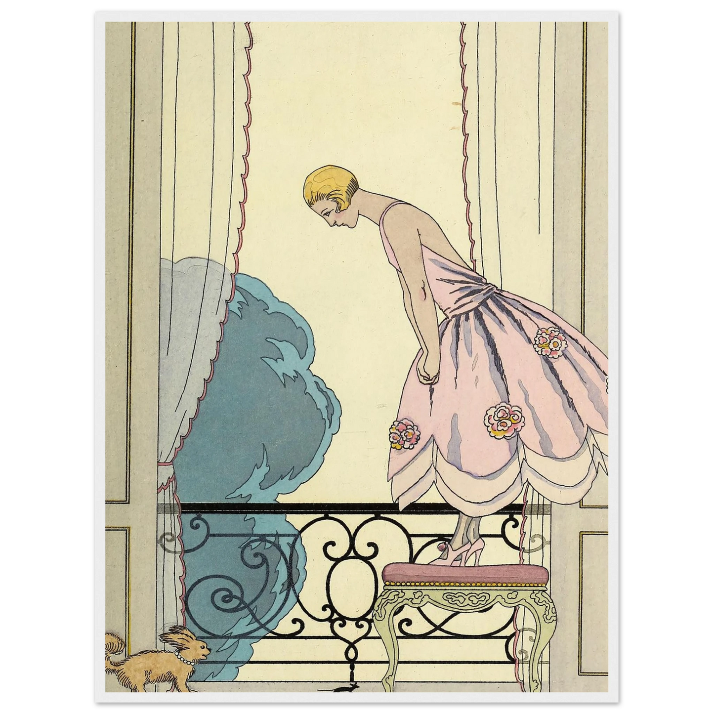 Falbalas et fanfreluches, La Souris (1925) Art Print | George Barbier-Quipham Collections