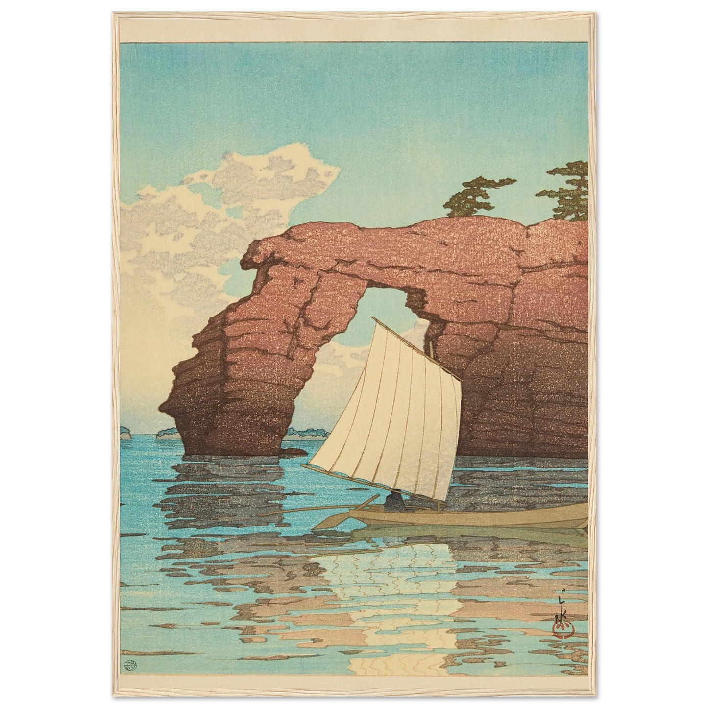 Matsushima Zaimokuto (Zaimoku Island at Matsushima) (1933) Art Print | Kawase Hasui-Quipham Collections