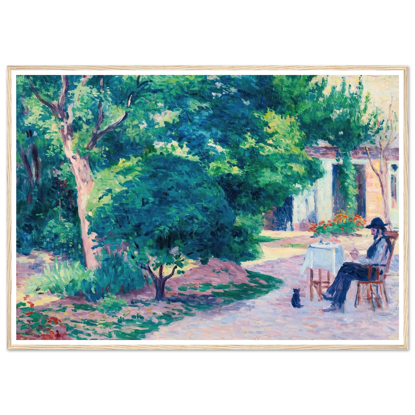 Paris, Le Jardin D’alexandre Charpentier Au Hameau Boileau (circa 1900) Art Print | Maximilien Luce-Quipham Collections