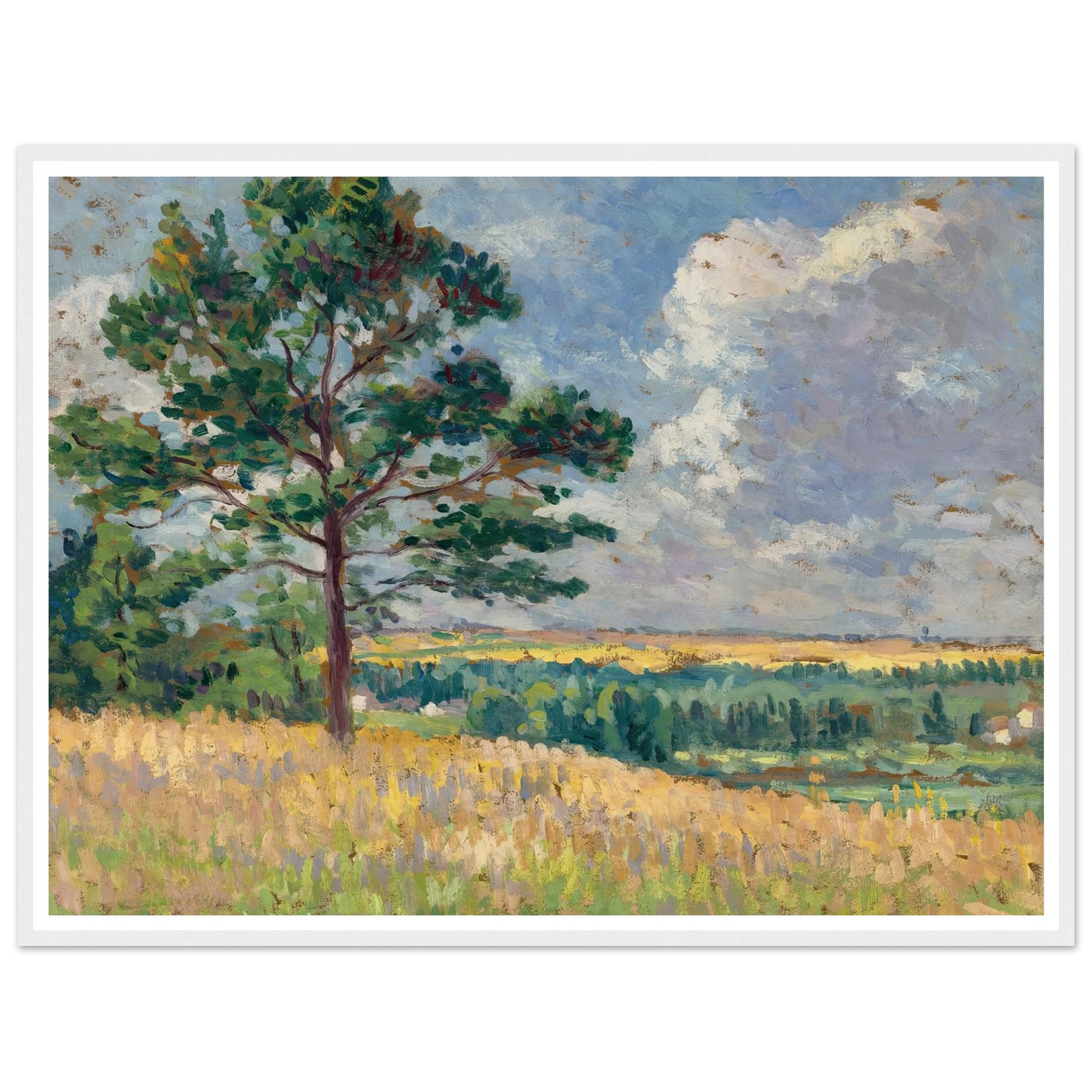 Paysage près de Méréville (circa 1905) Art Print | Maximilien Luce-Quipham Collections