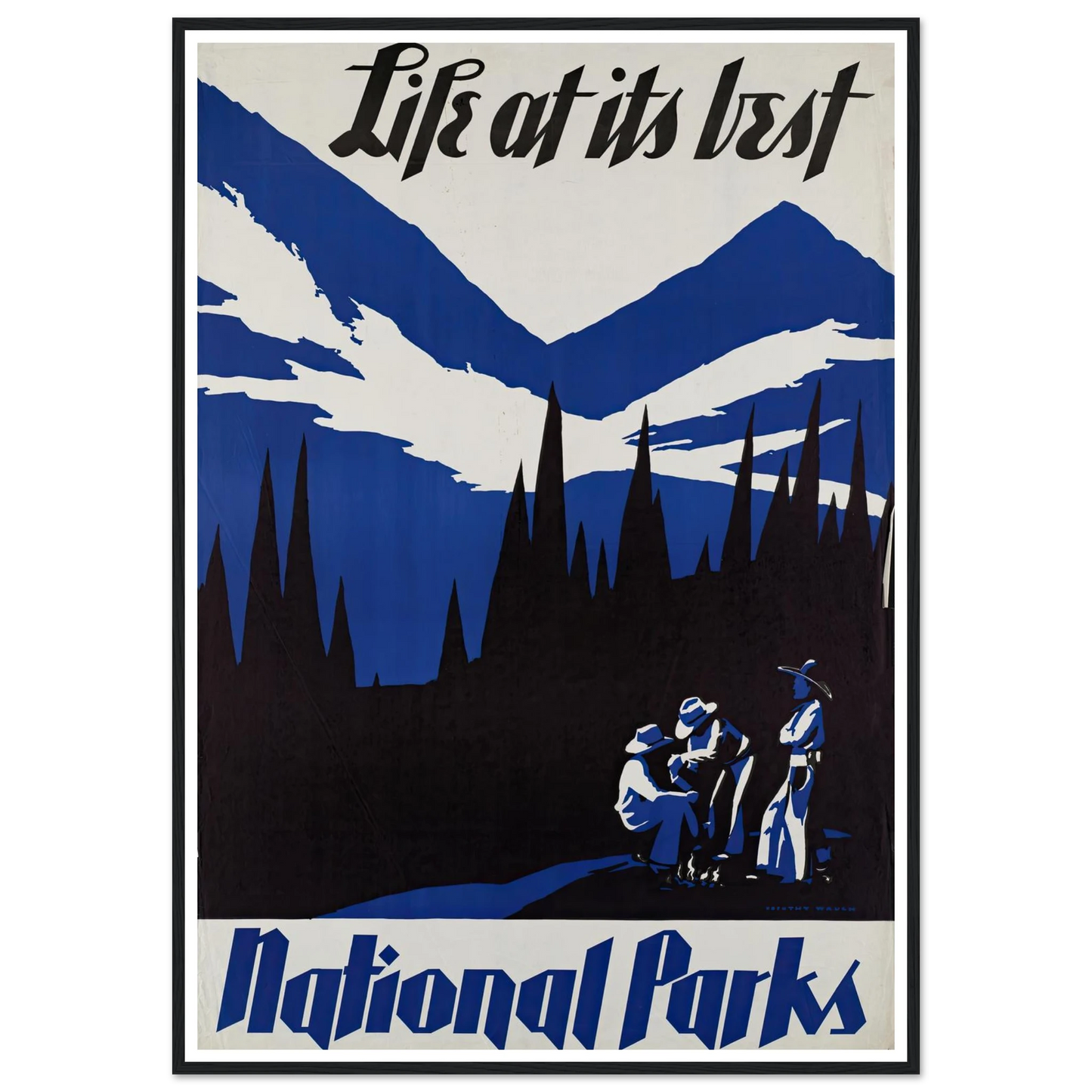 Life at its best. National Parks (ca. 1930–1939) Art Print | Dorothy Waugh-Quipham Collections