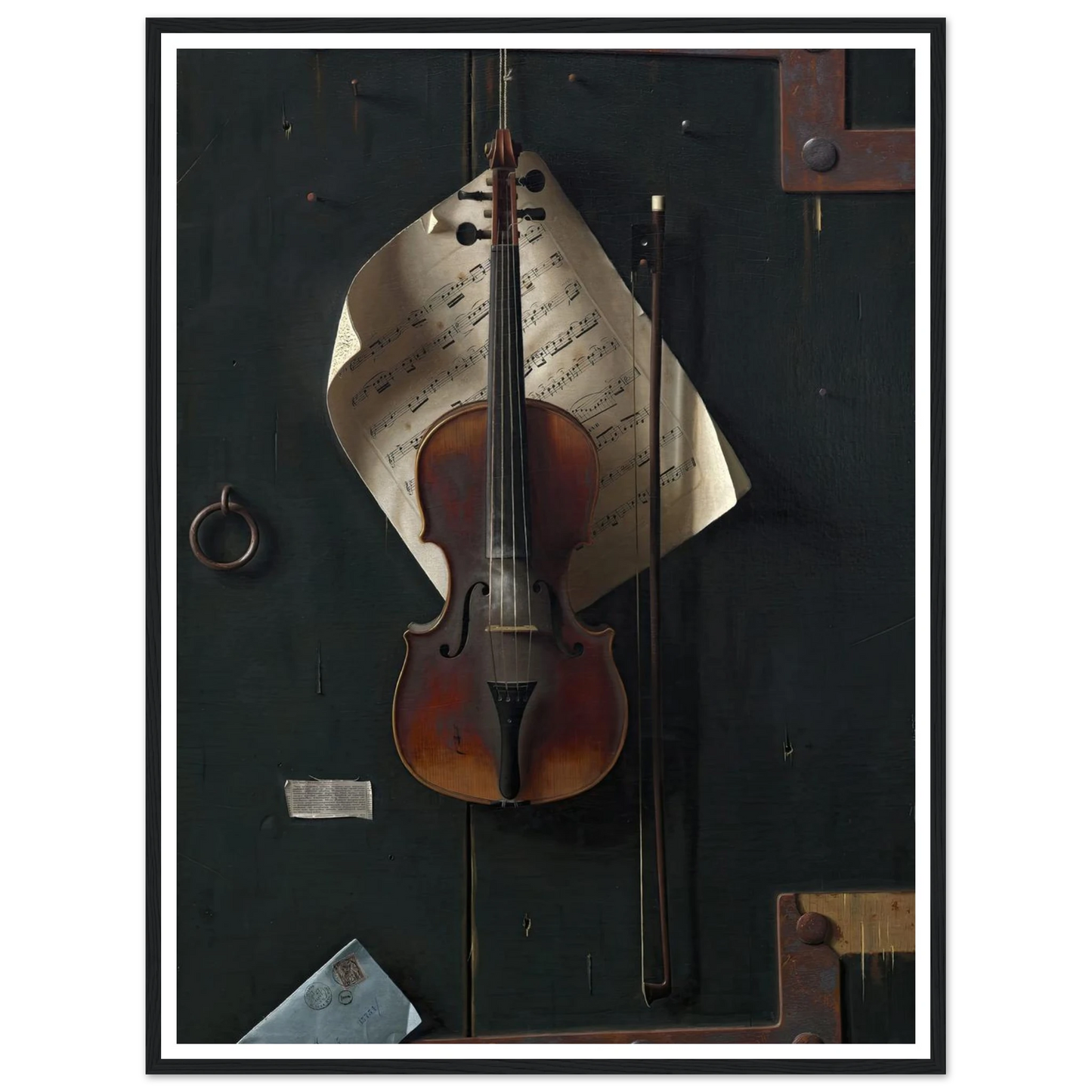The Old Violin (1886) Art Print | William Michael Harnett-Quipham Collections