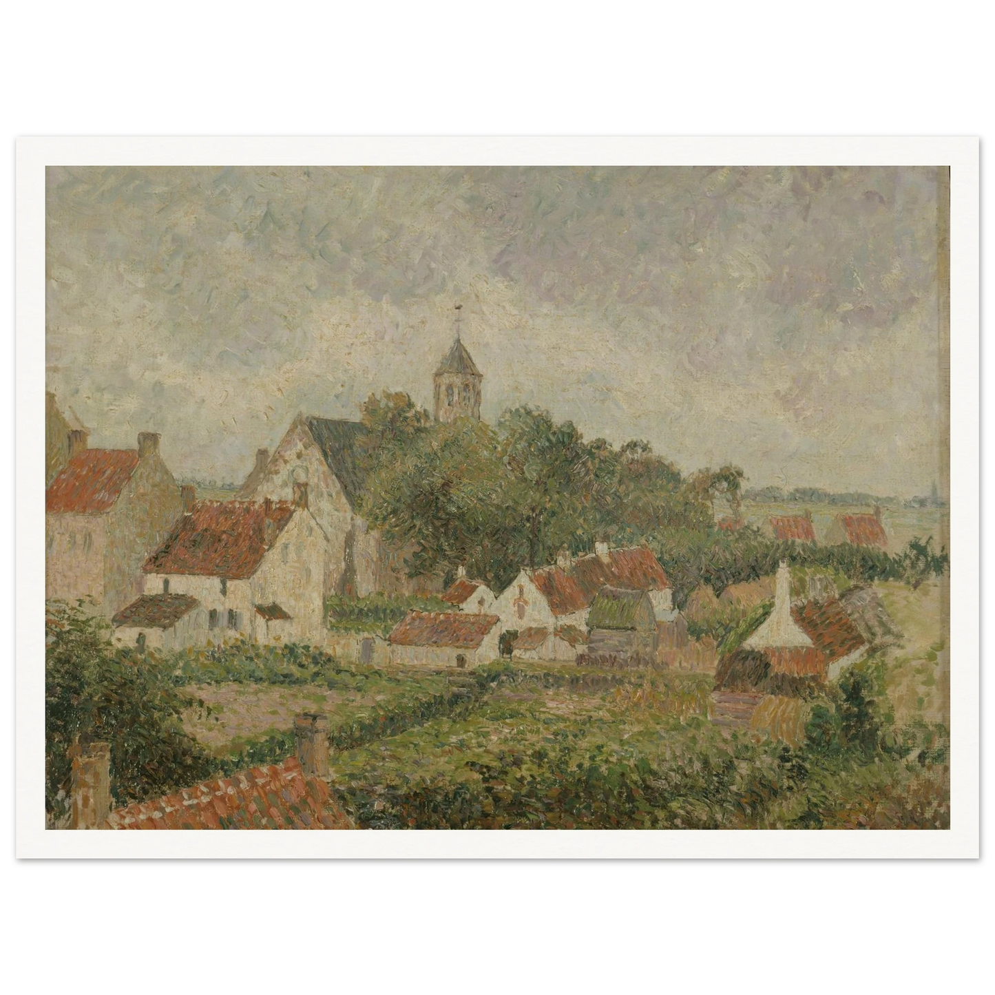 Le village de Knocke (1894) Art Print | Camille Pissarro-Quipham Collections