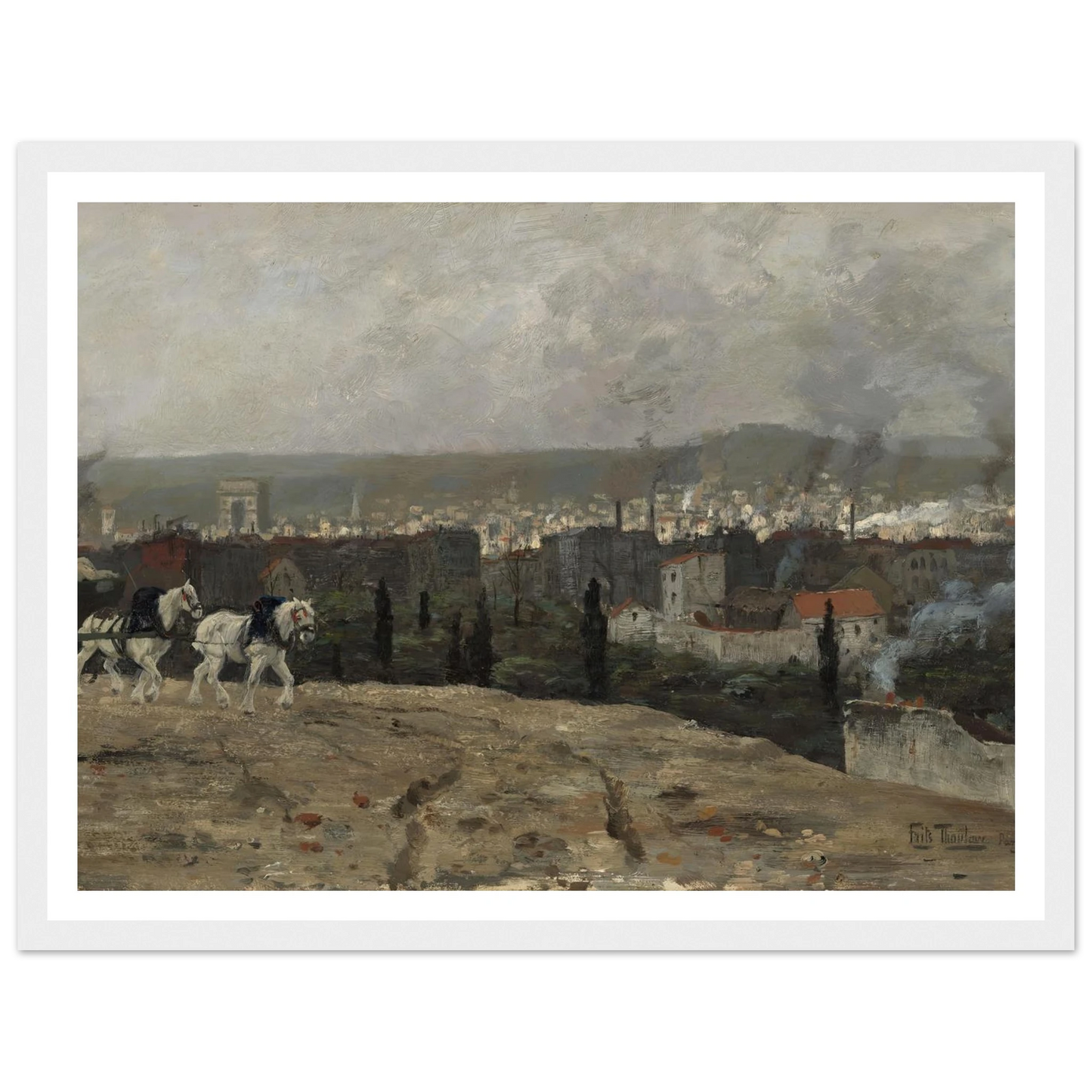 Parisian View (1879) Art Print | Frits Thaulow-Quipham Collections