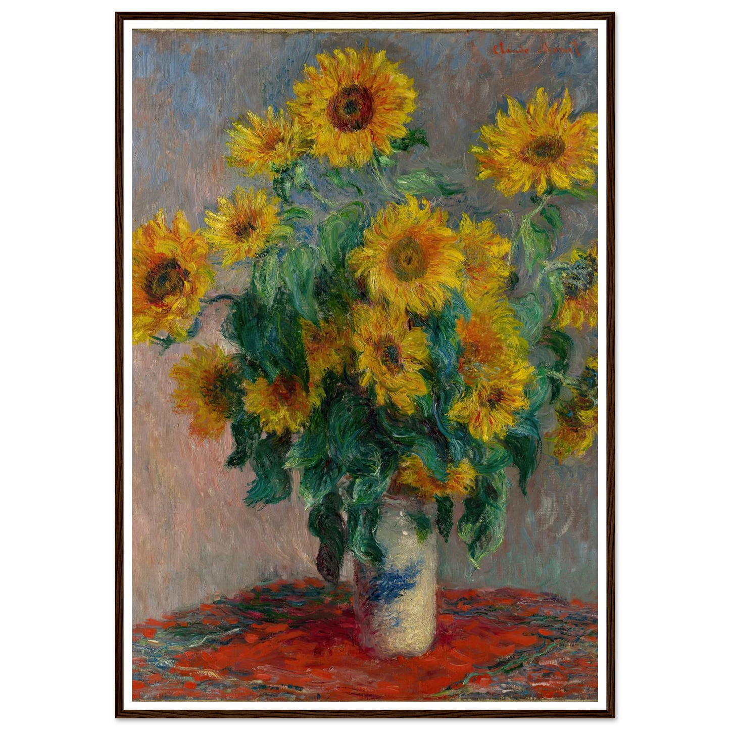 Bouquet of Sunflowers (1881) Art Print | Claude Monet-Quipham Collections