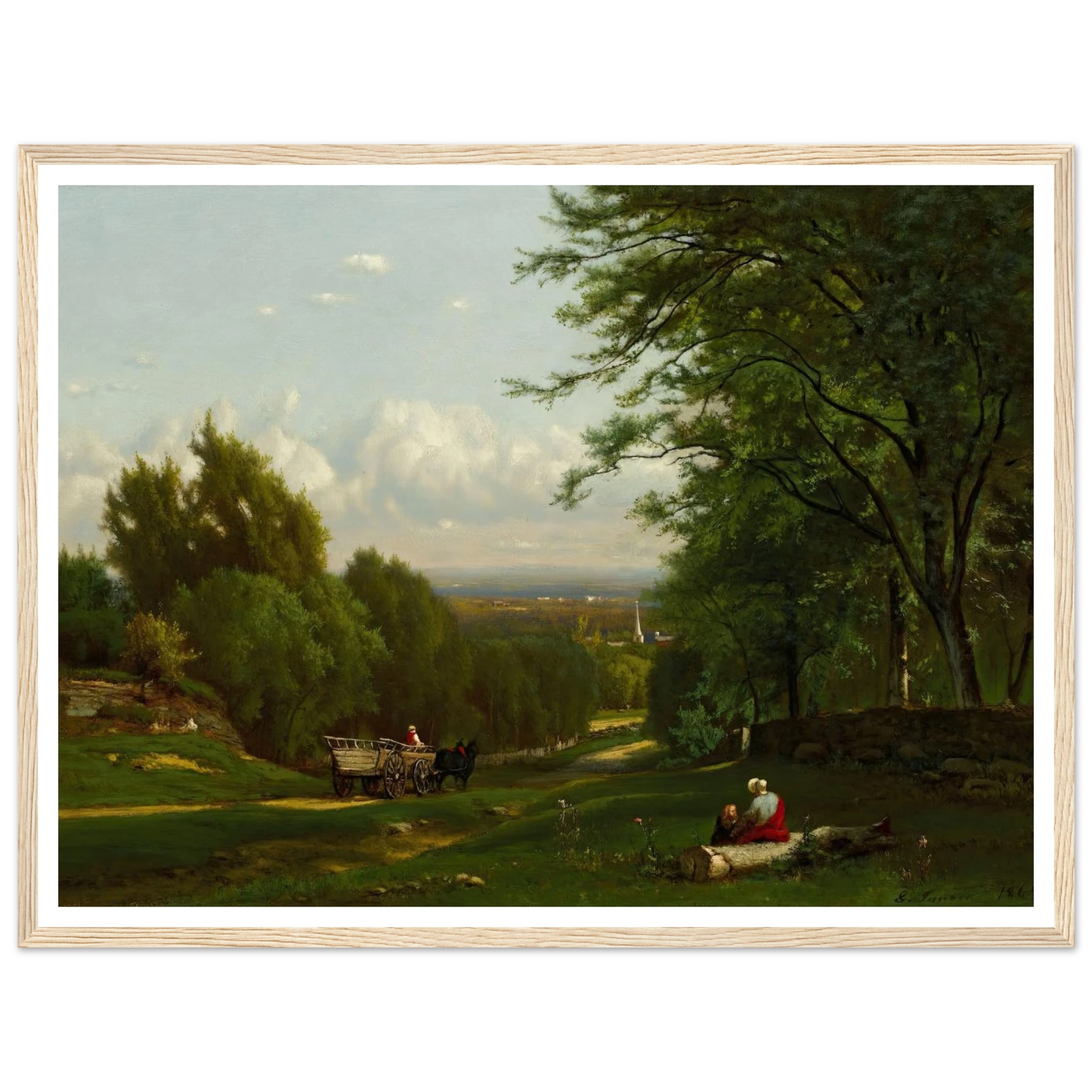 Near Leeds, New York (1869) Art Print | George Inness-Quipham Collections