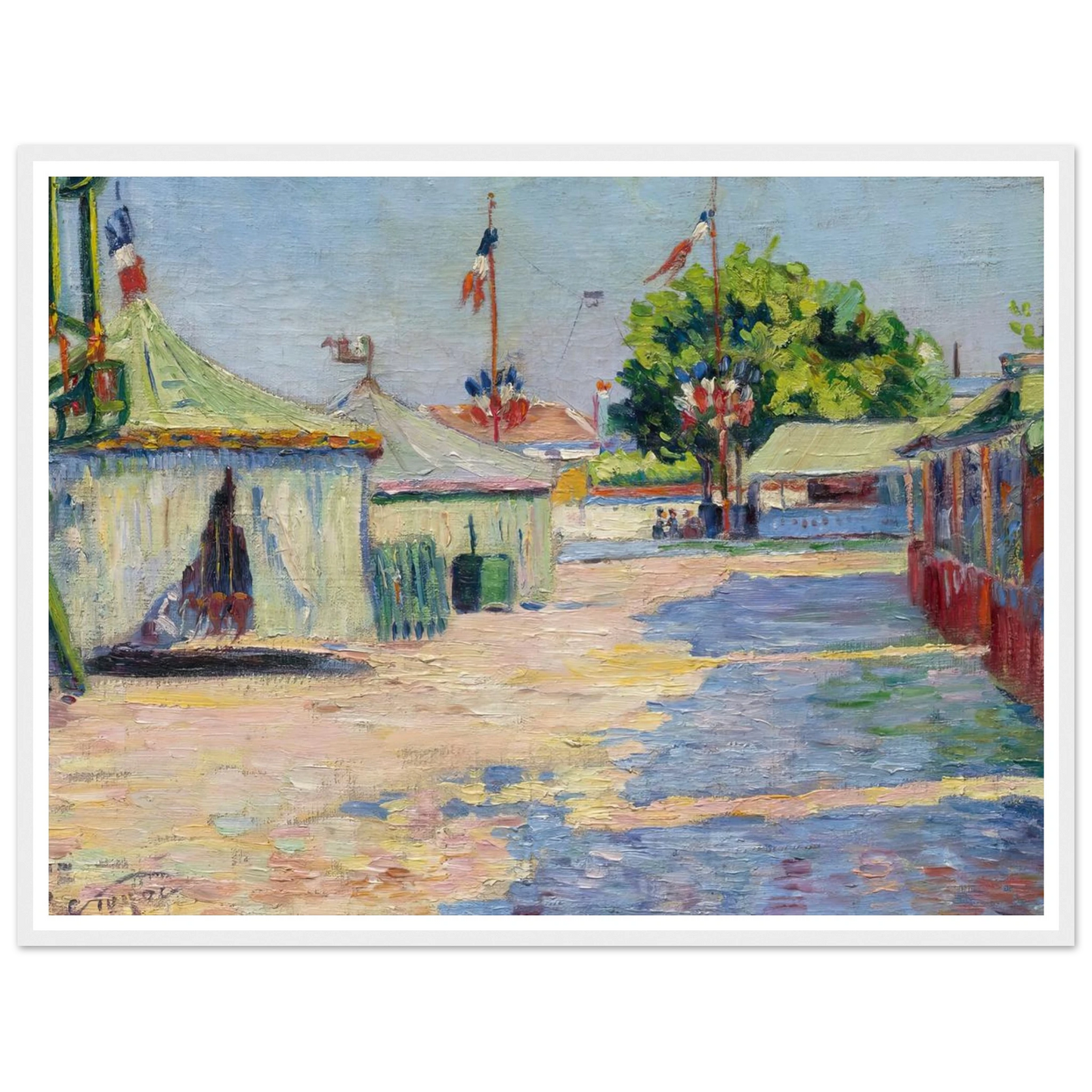 La Fête D’asnières (1884) Art Print | Paul Signac-Quipham Collections