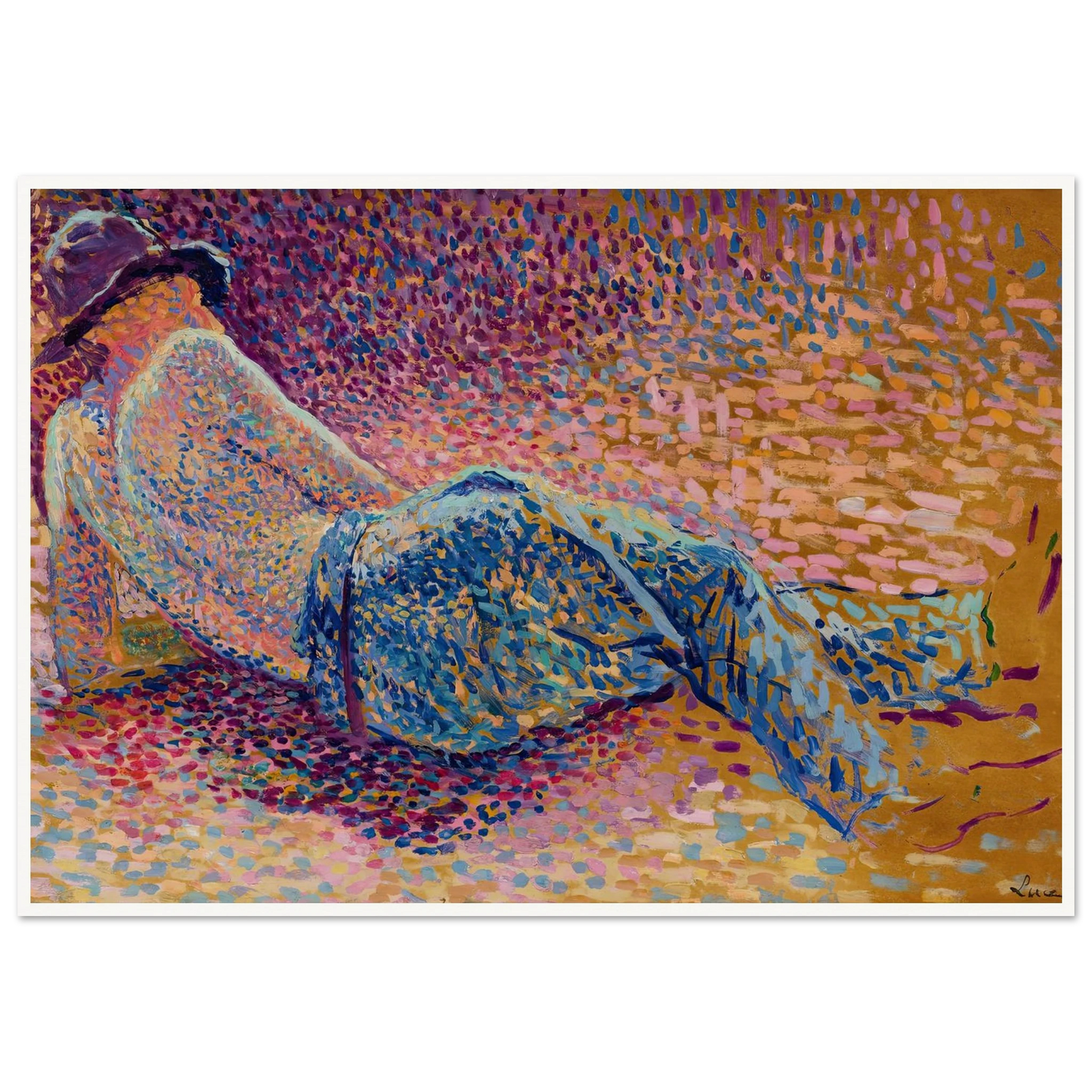 Le repos de l’ouvrier (circa 1888) Art Print | Maximilien Luce-Quipham Collections