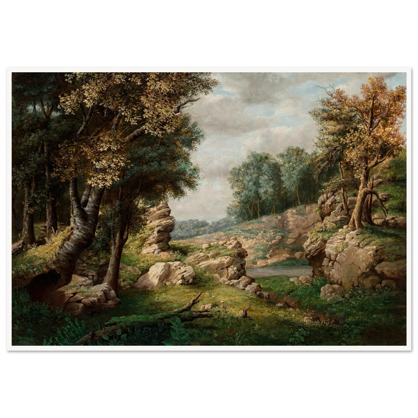 Rocky Dell (Near the Village) (circa 1849-1850) Art Print | George Inness-Quipham Collections