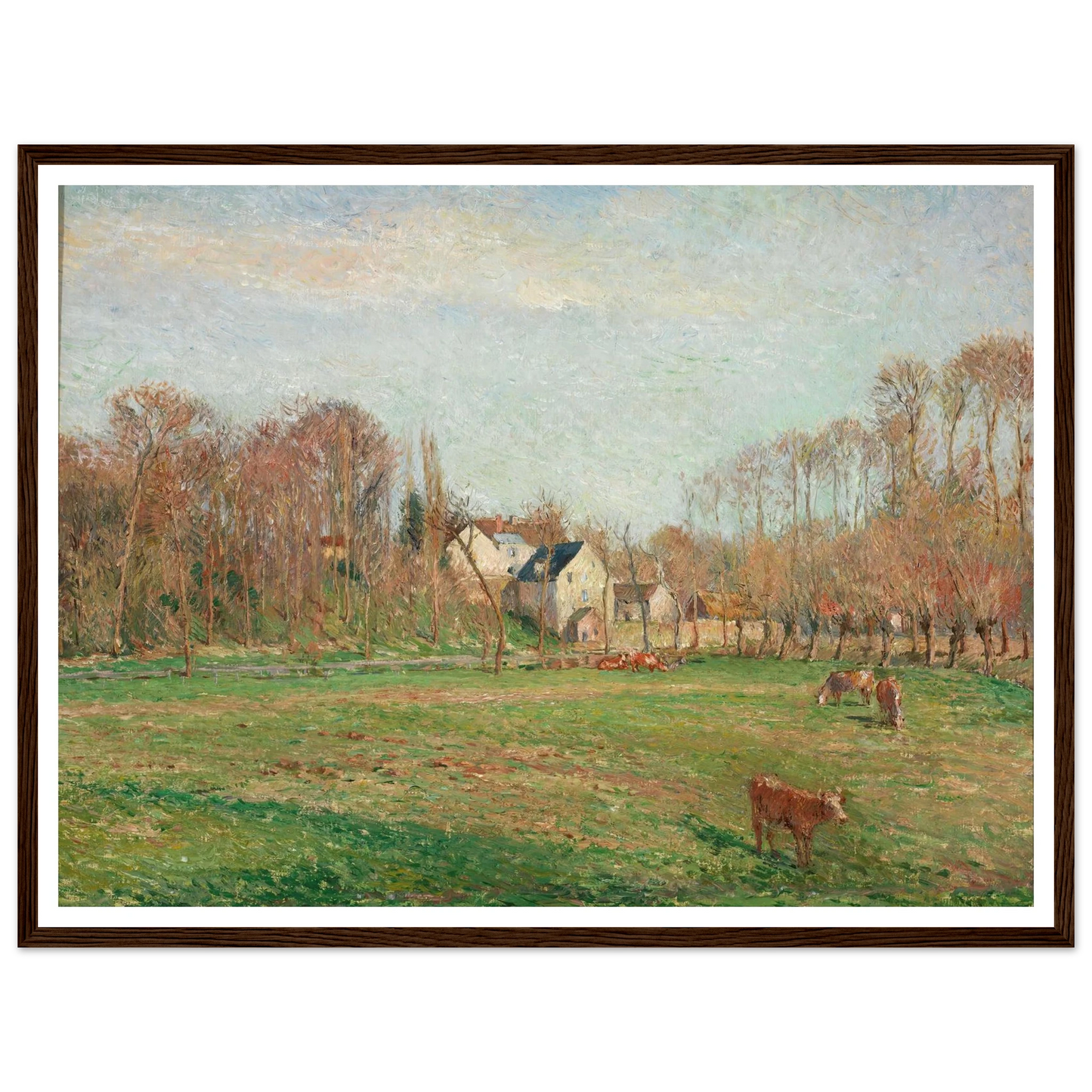 Field and Mill at Osny (1884) Art Print | Camille Pissarro-Quipham Collections