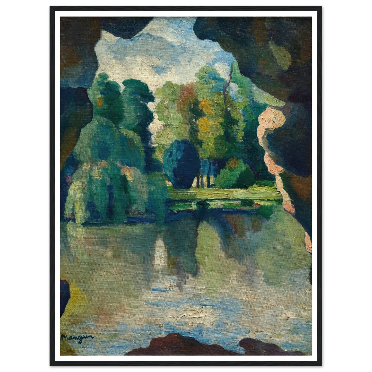 Le Lac de Bagatelle, Bois de Boulogne (1909) Art Print | Henri Manguin-Quipham Collections