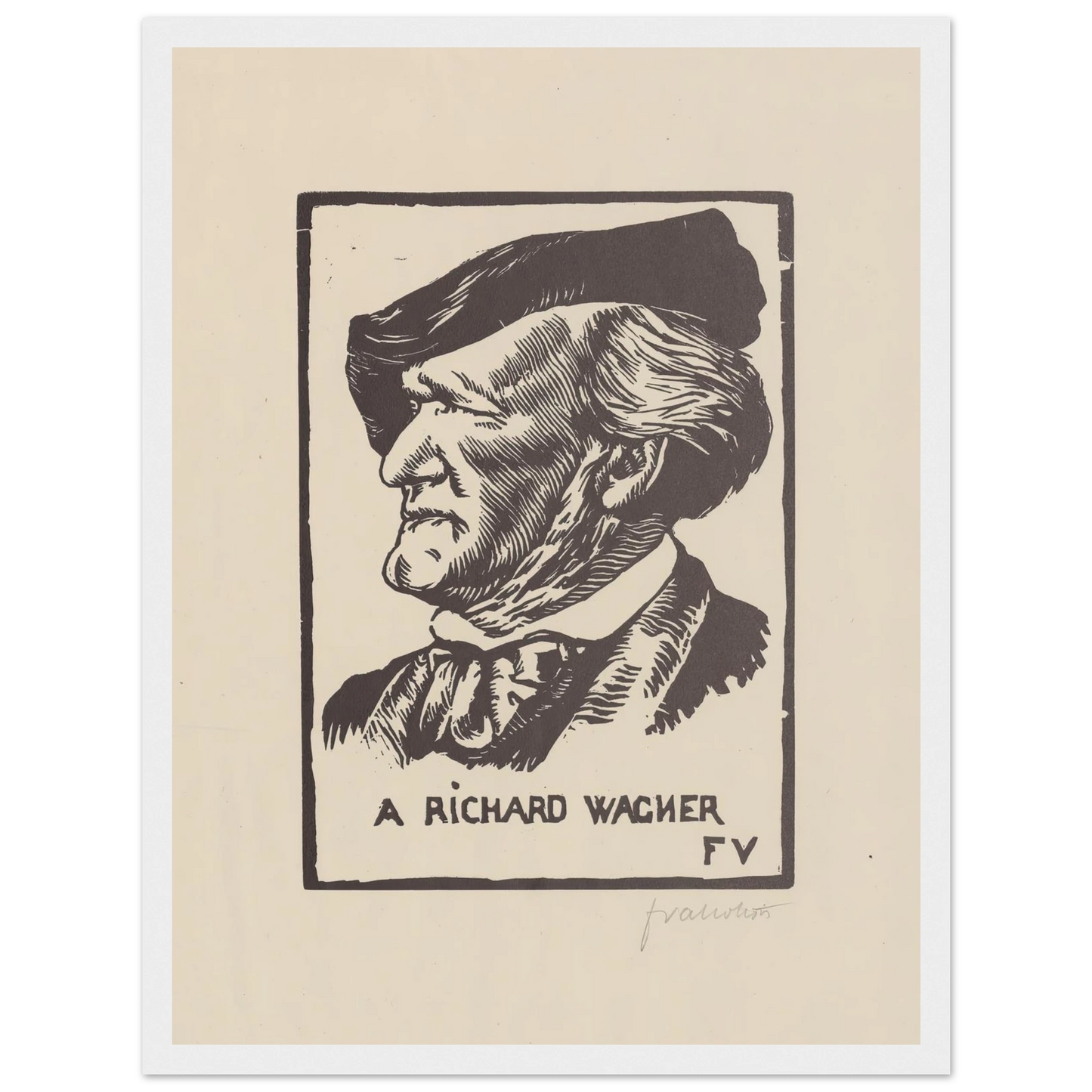 A Richard Wagner (1891) Art Print | Felix Vallotton-Quipham Collections