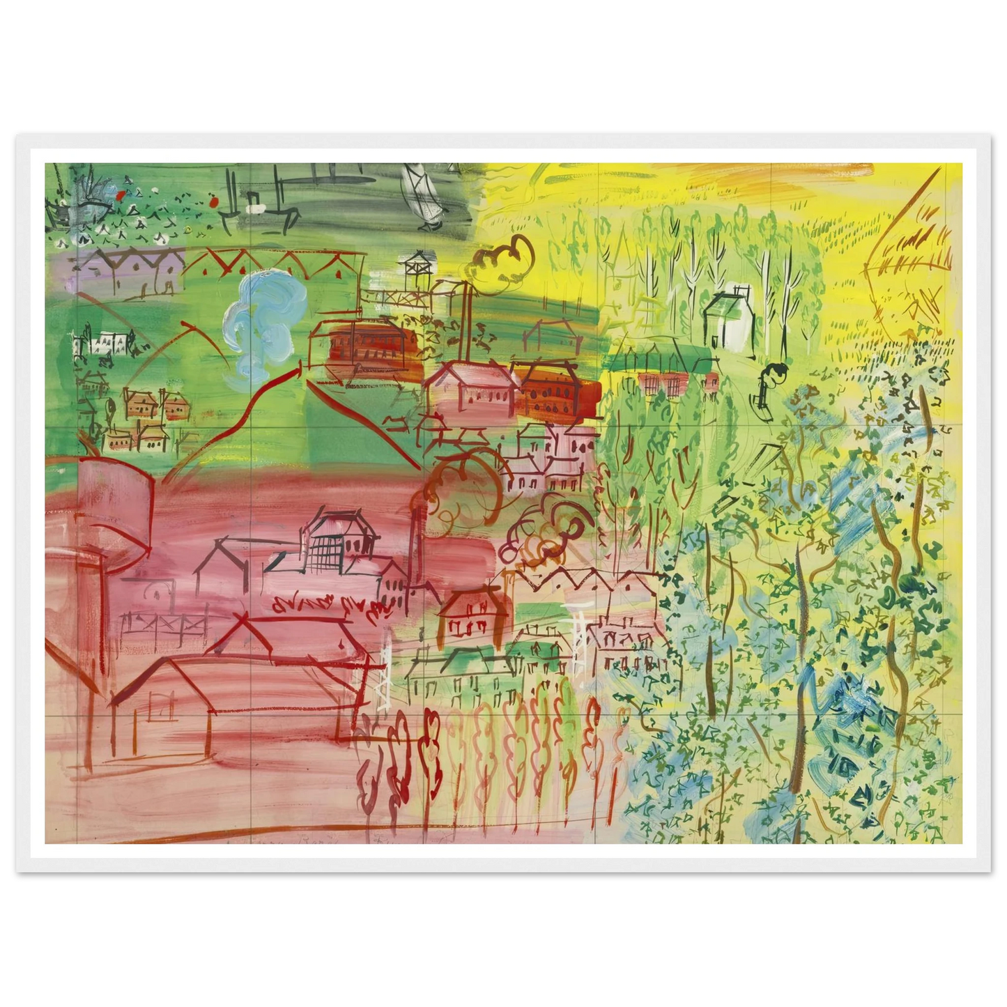 étude pour la fée electricité Art Print | Raoul Dufy-Quipham Collections