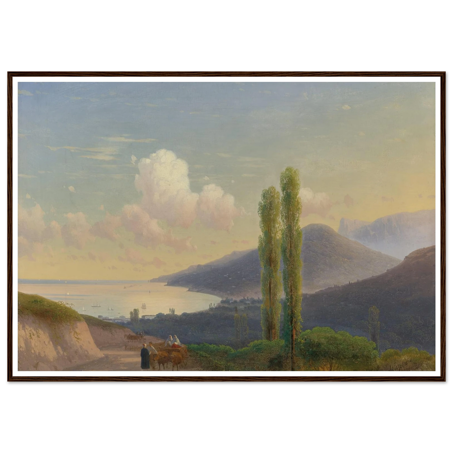 The Road To Gurzuf, Crimea (CIRCA 1878) Art Print | Ivan Konstantinovich Aivazovsky-Quipham Collections