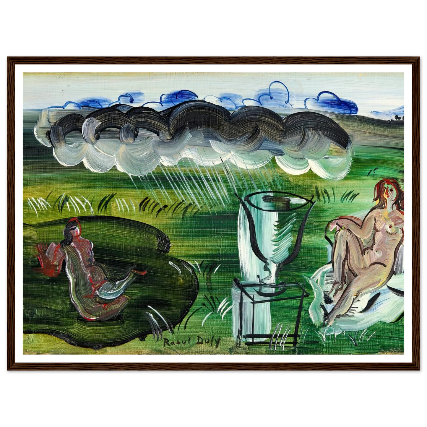 Composition avec vase et nus (1942) Art Print | Raoul Dufy-Quipham Collections