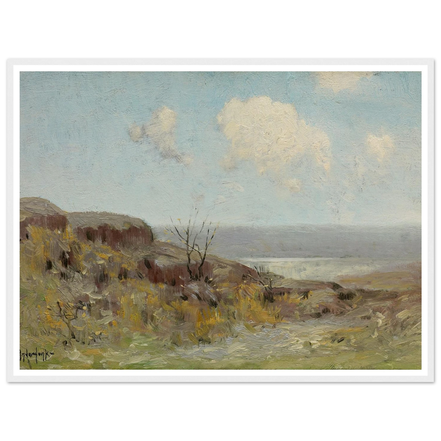 Rocky hillside quiet pool (1908) Art Print | Julian Onderdonk-Quipham Collections