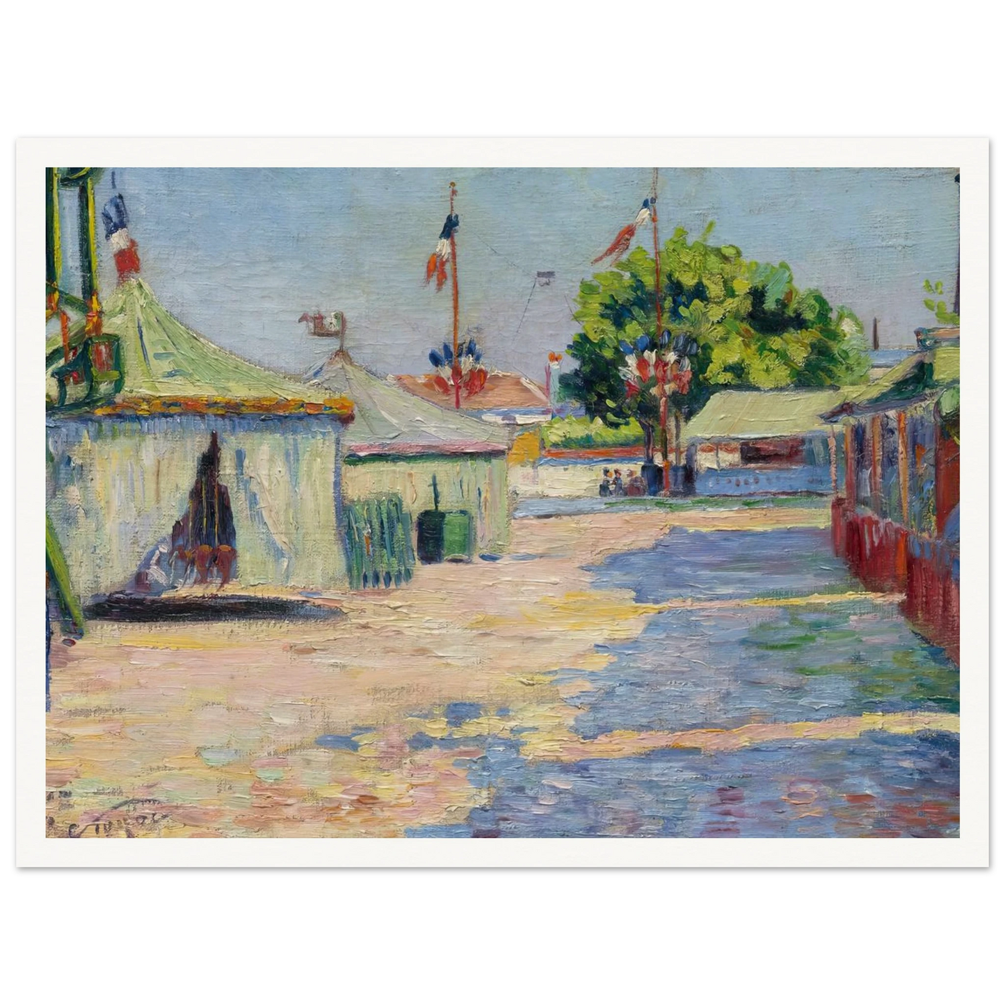 La Fête D’asnières (1884) Art Print | Paul Signac-Quipham Collections