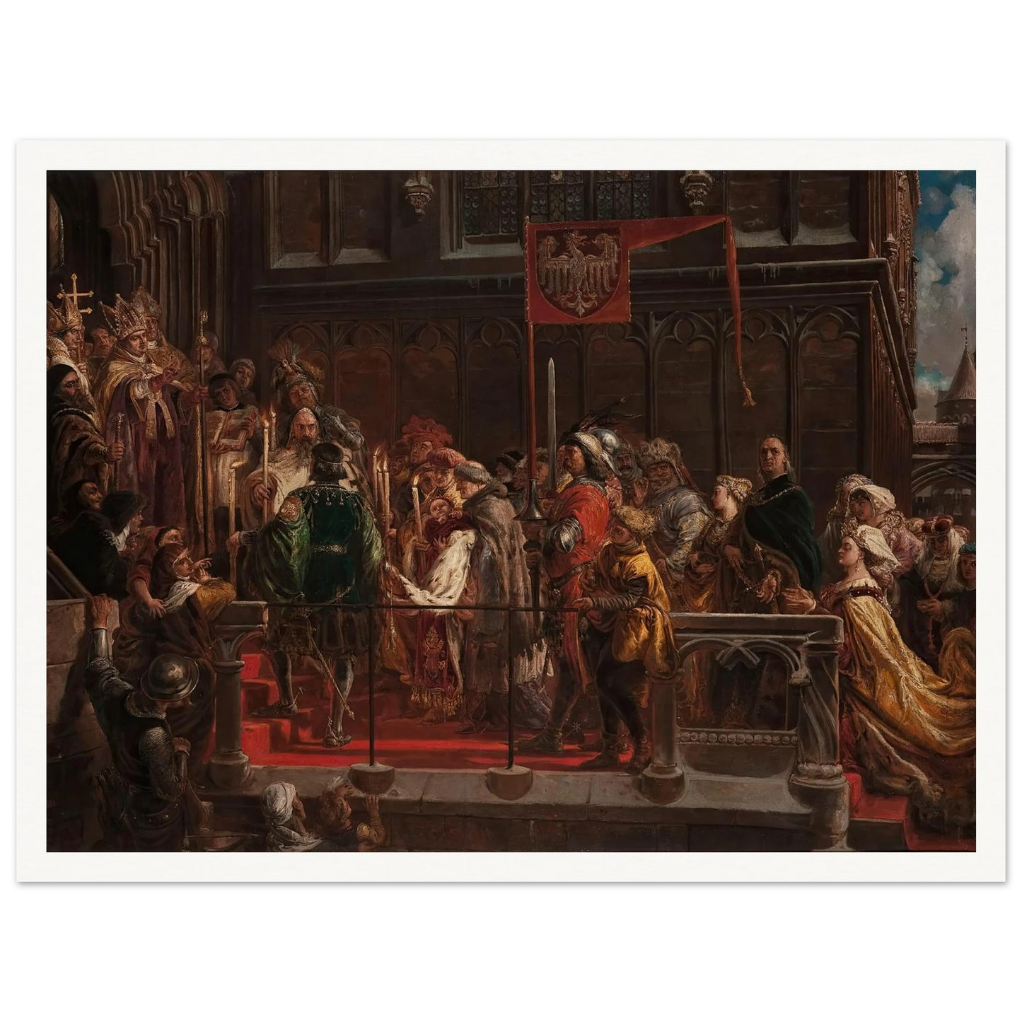 Baptism of Władysław Warneńczyk, 18 February 1425 (1881) Art Print | Jan Matejko-Quipham Collections